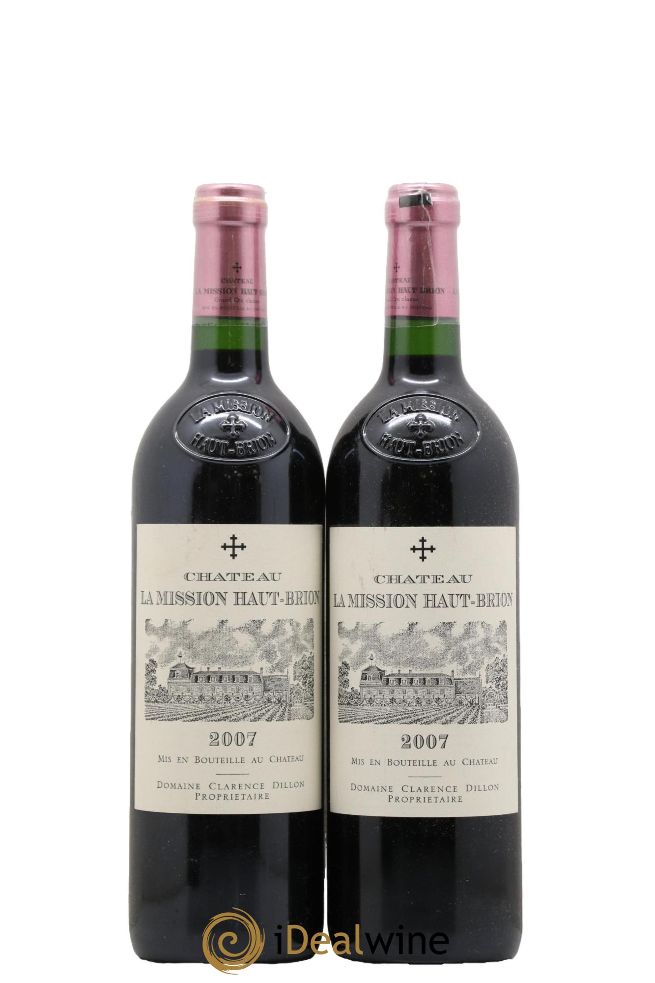 Château la Mission Haut-Brion Cru Classé de Graves 2007 - Lot of 2 bottles - 0