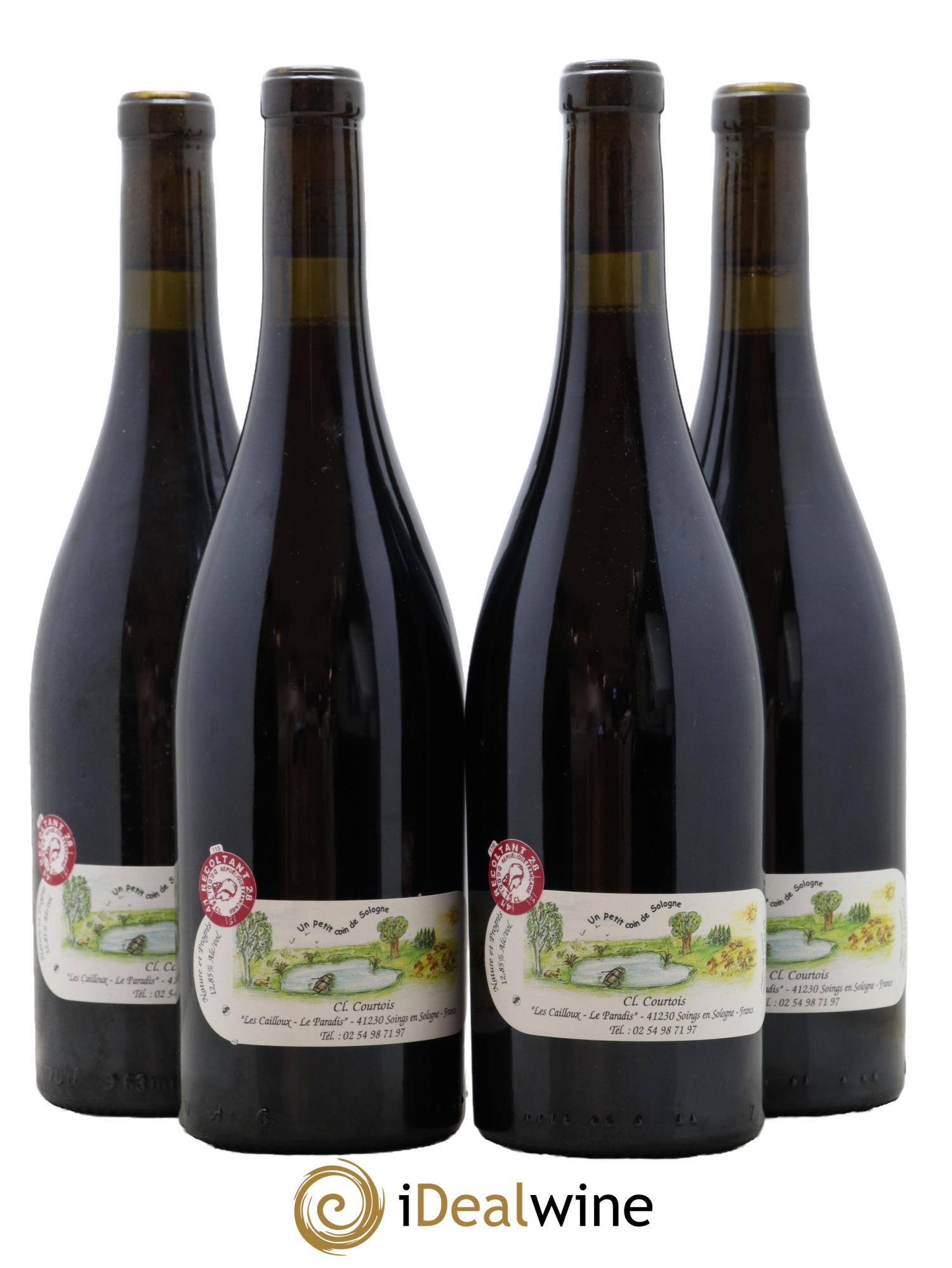 Vin de France Racines Les Cailloux du Paradis - Claude Courtois 2018 - Lot de 4 bouteilles - 1