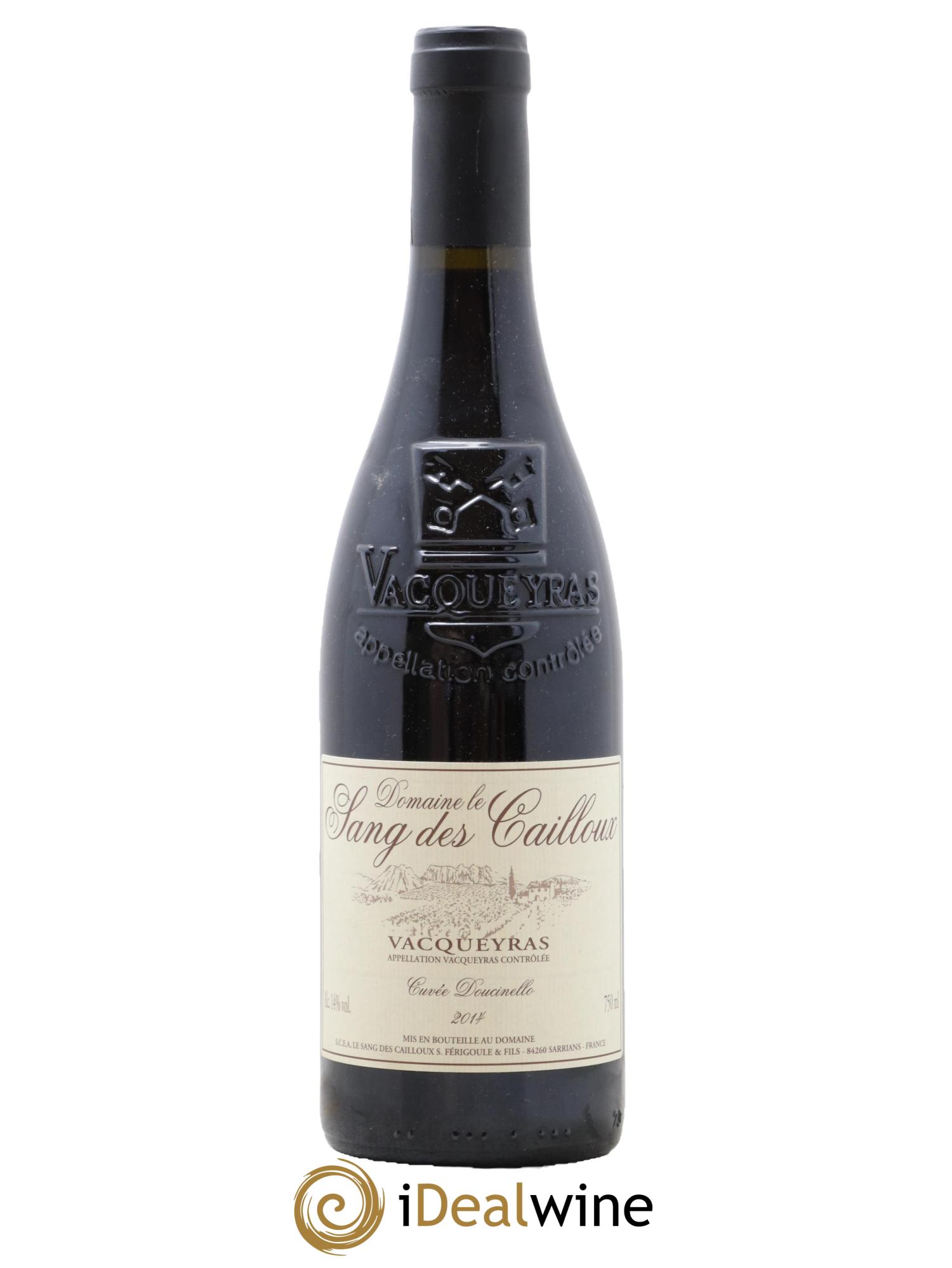 Vacqueyras Doucinello Le Sang des Cailloux 2014 - Lot de 1 bouteille - 0