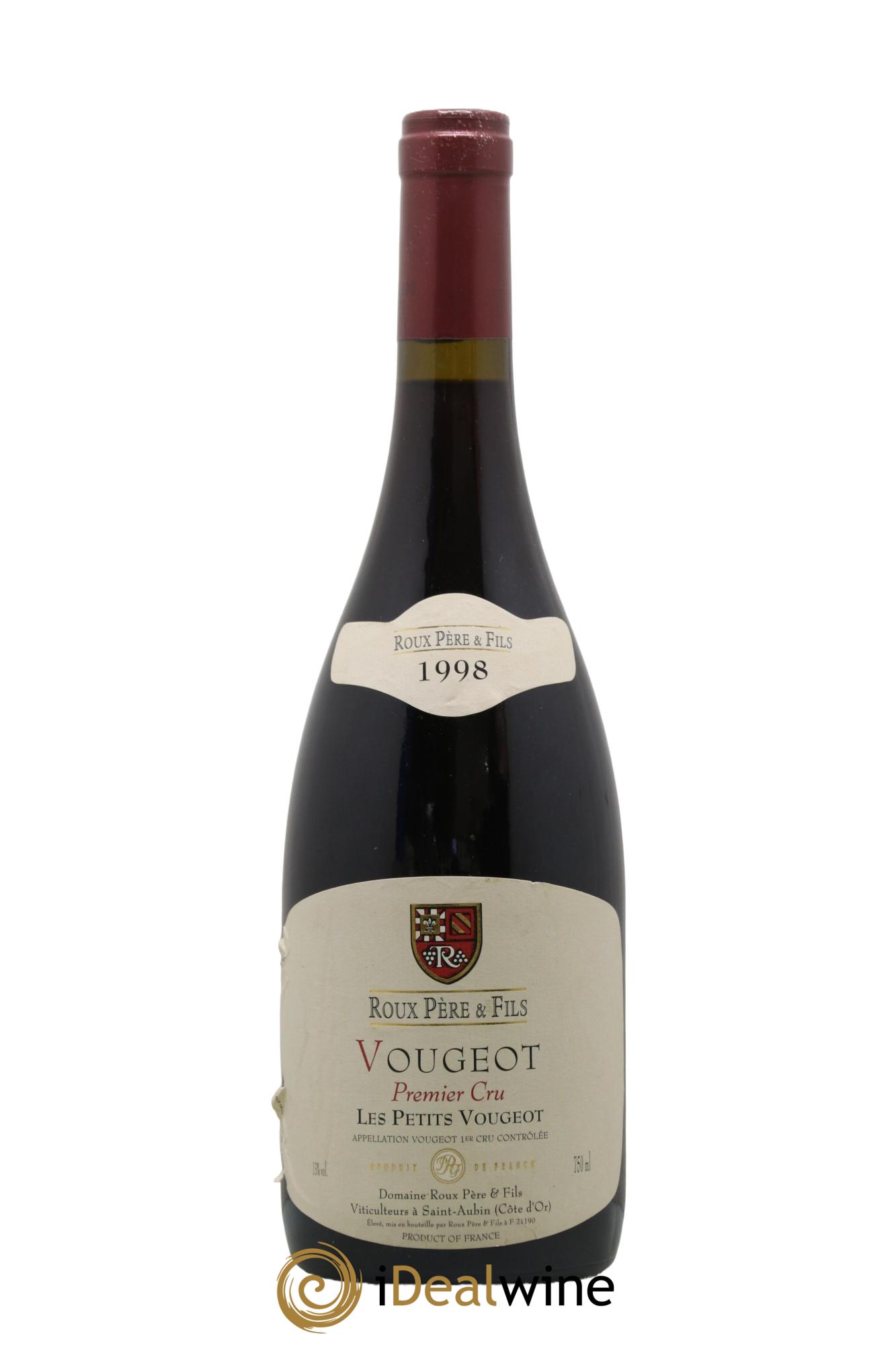 Vougeot 1er Cru Les Petits Vougeots Roux 1998 - Lot of 1 bottle - 0