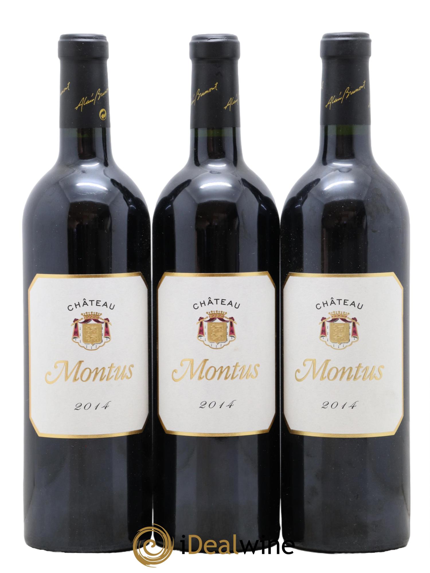 Madiran Château Montus Alain Brumont  2014 - Lot de 3 bouteilles - 0