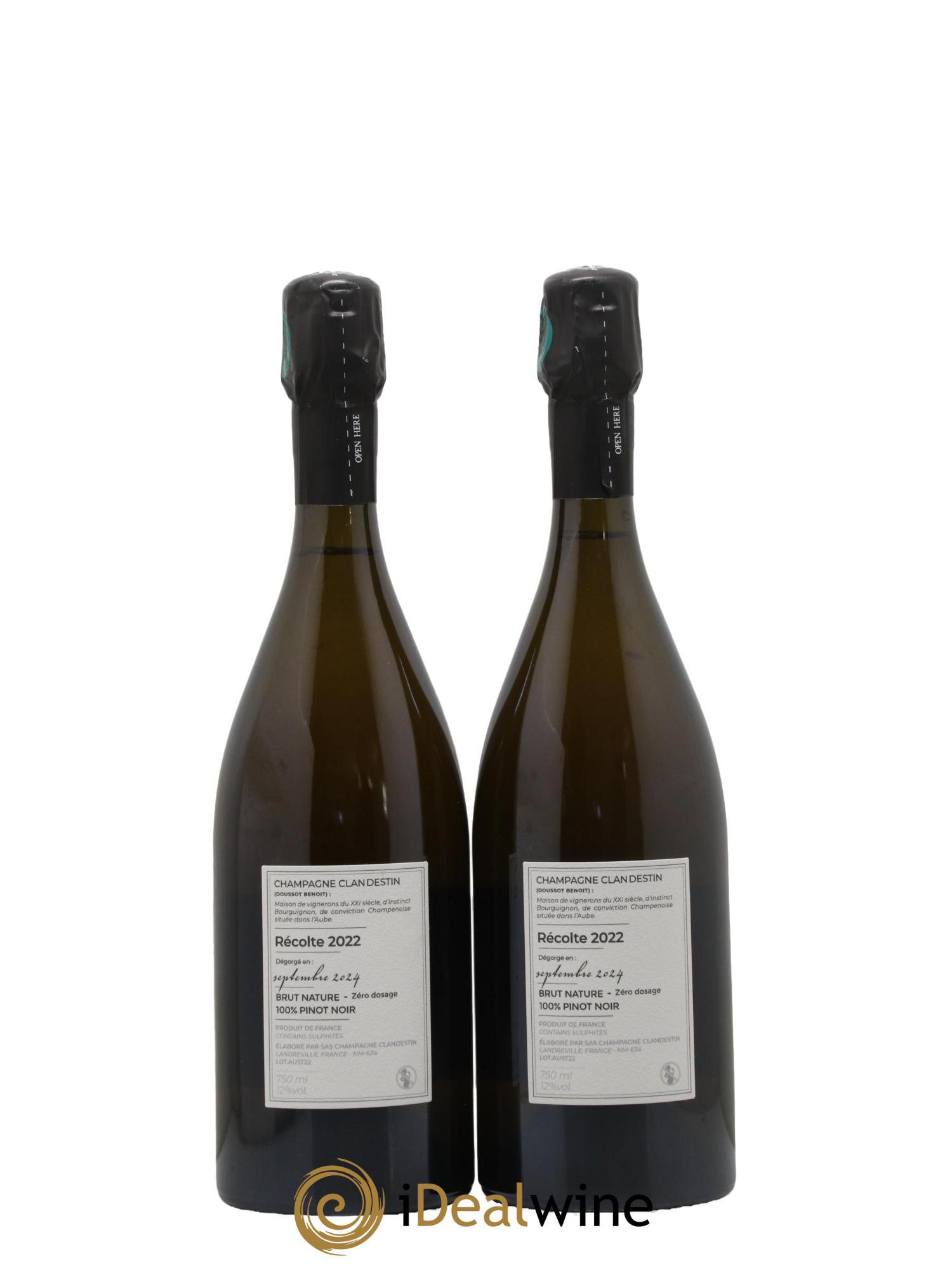 Brut Nature Austral Clandestin 2022 - Lot de 2 bouteilles - 1