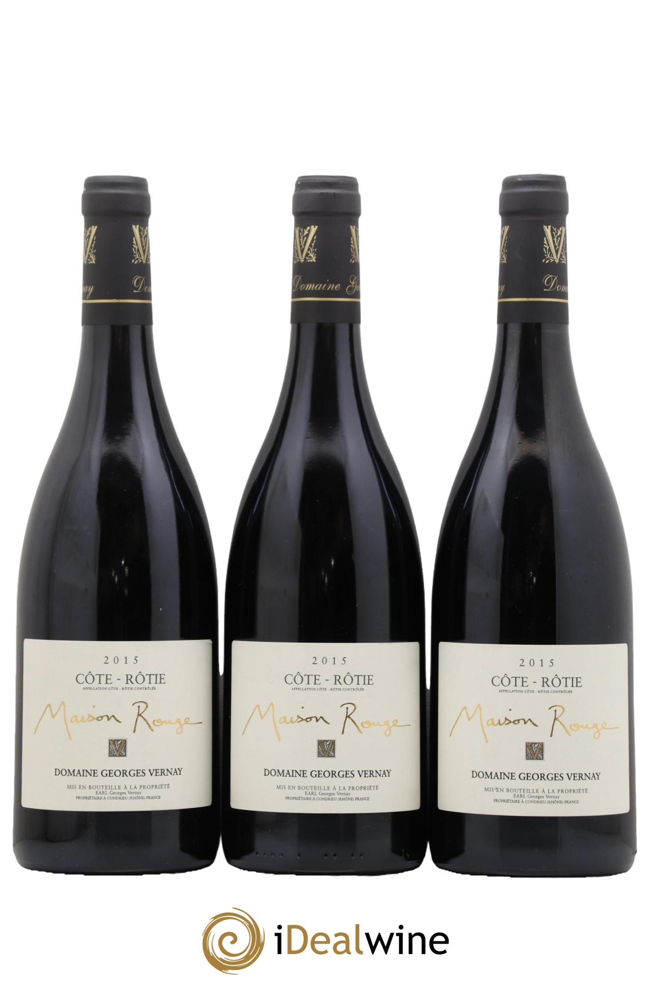 Côte-Rôtie Maison Rouge Georges Vernay 2015 - Posten von 3 Flaschen - 0