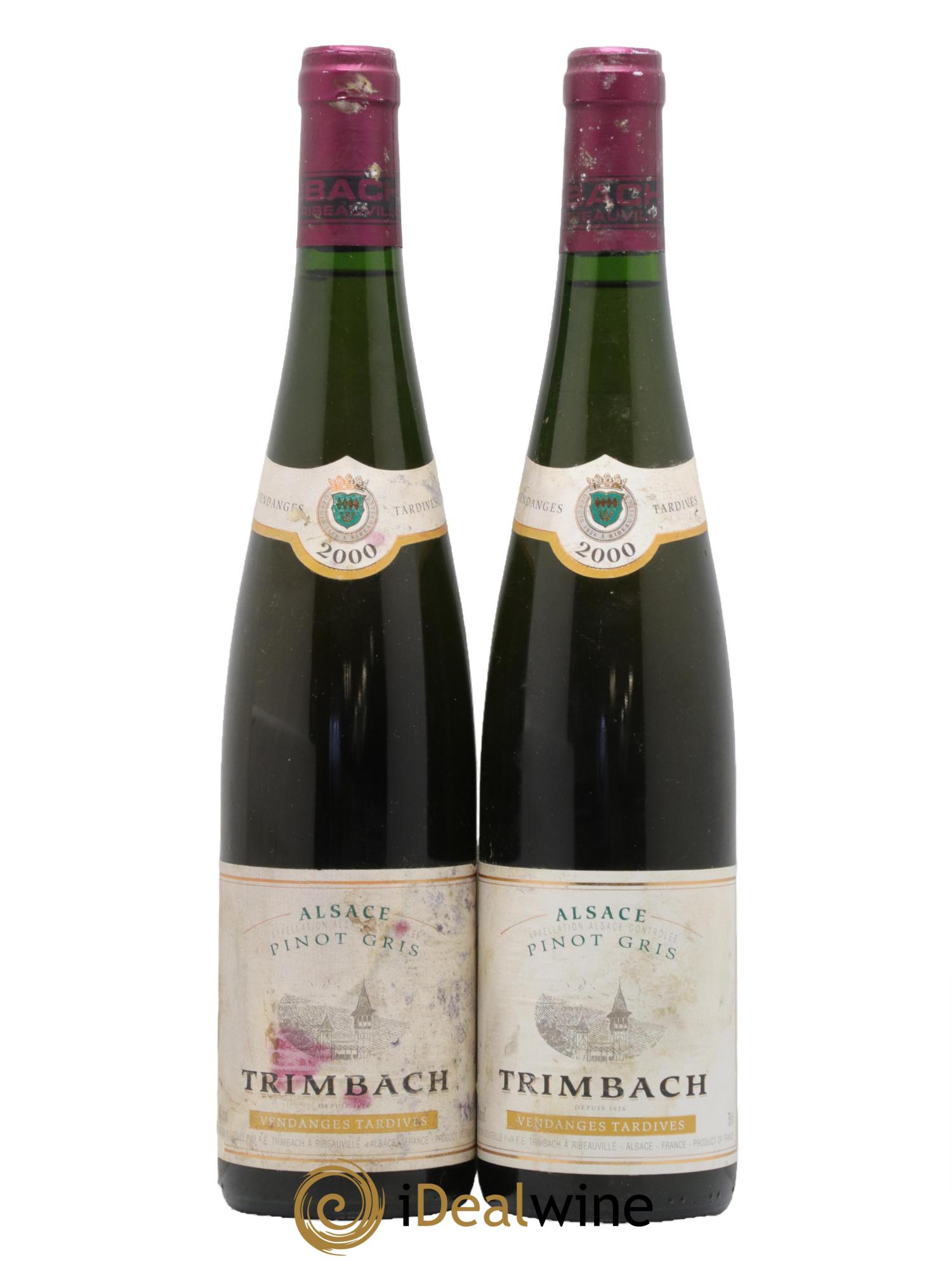 Alsace Pinot Gris Vendanges Tardives Trimbach (Domaine) 2000 - Lot of 2 bottles - 0