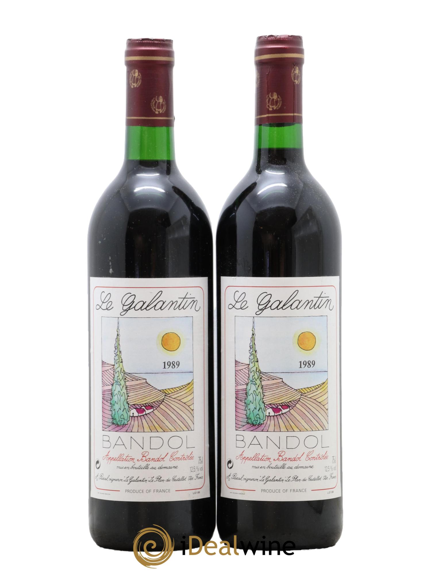 Bandol Le Galantin 1989 - Lot de 2 bouteilles - 0