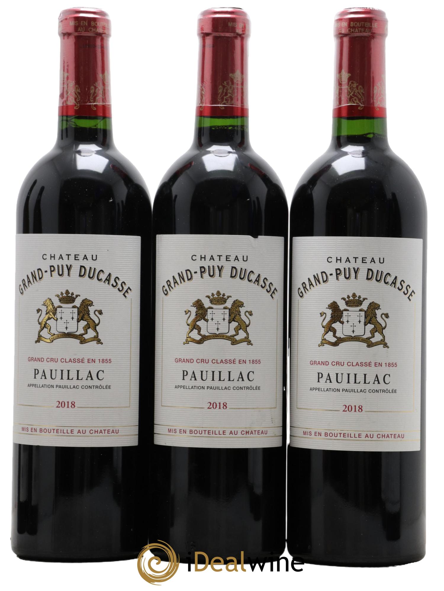 Château Grand Puy Ducasse 5ème Grand Cru Classé  2018 - Lot de 3 bouteilles - 0