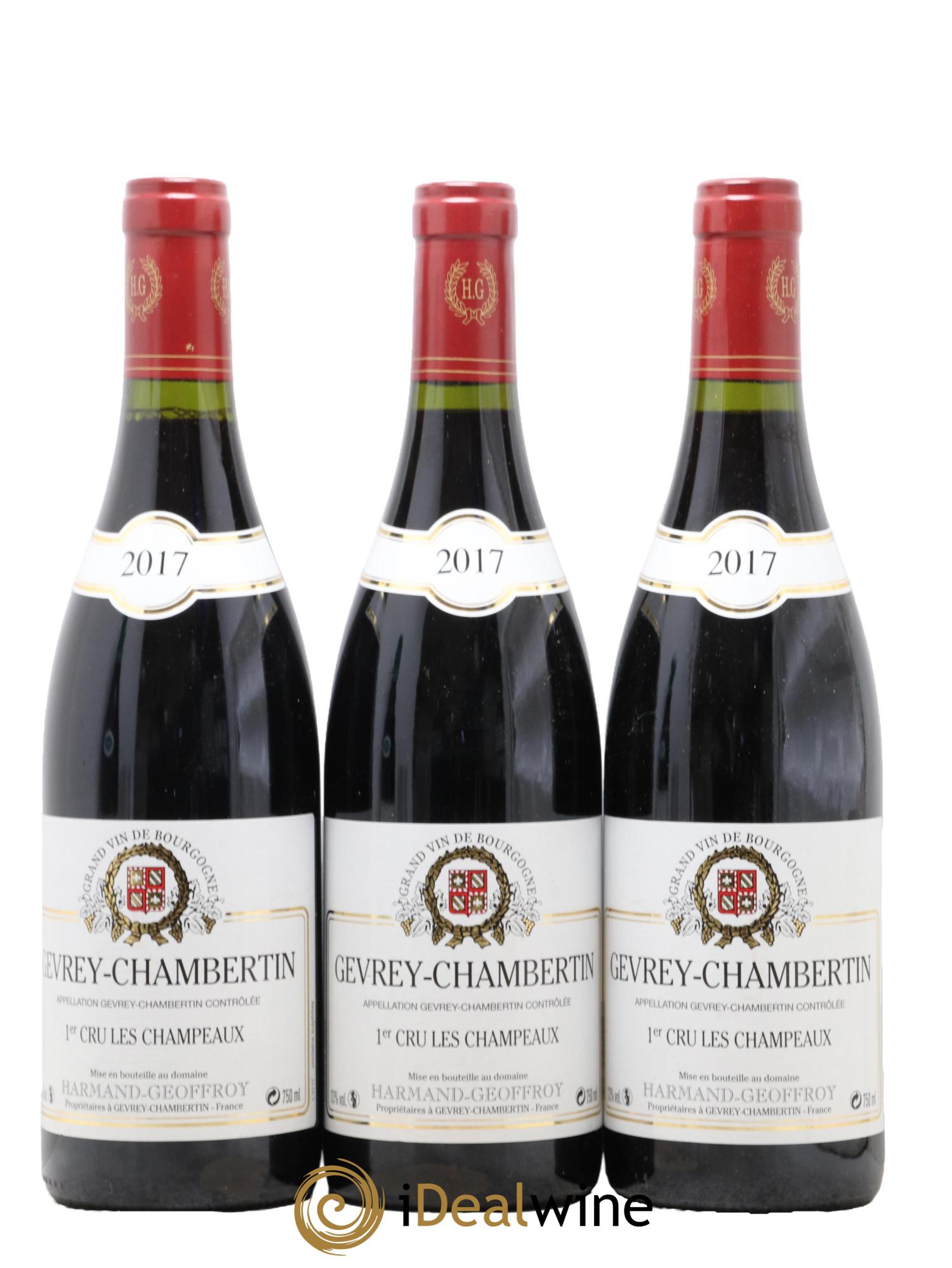 Gevrey-Chambertin 1er Cru Les Champeaux Harmand-Geoffroy (Domaine) 2017 - Lot of 3 bottles - 0