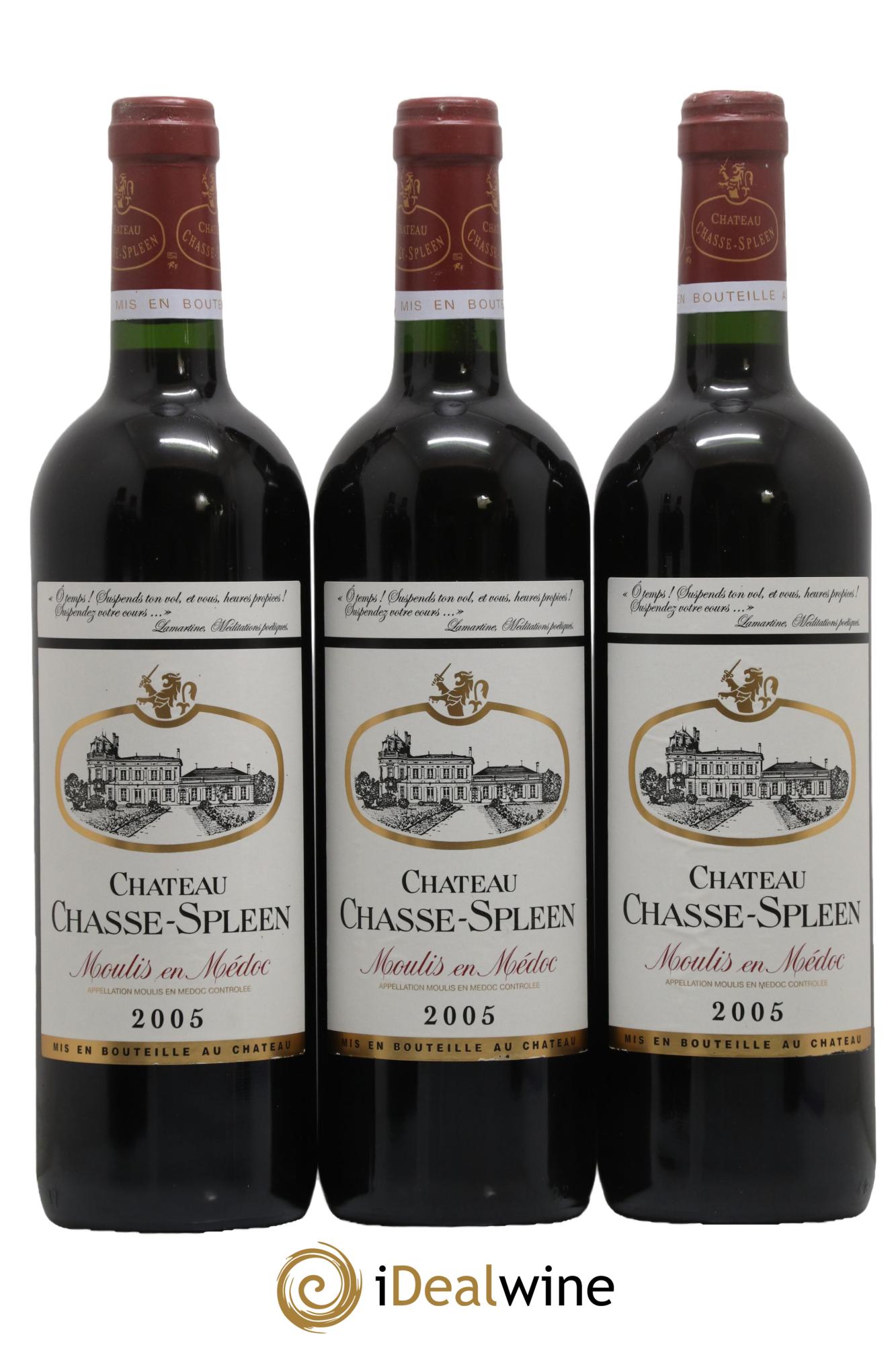 Château Chasse Spleen 2005 - Posten von 6 Flaschen - 2