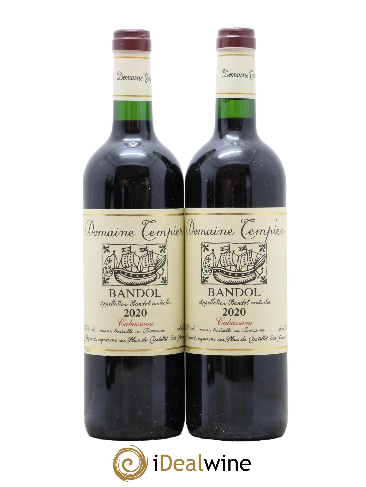 Bandol Domaine Tempier Cuvée Cabassaou Famille Peyraud 2020 - Lot of 2 bottles - 0