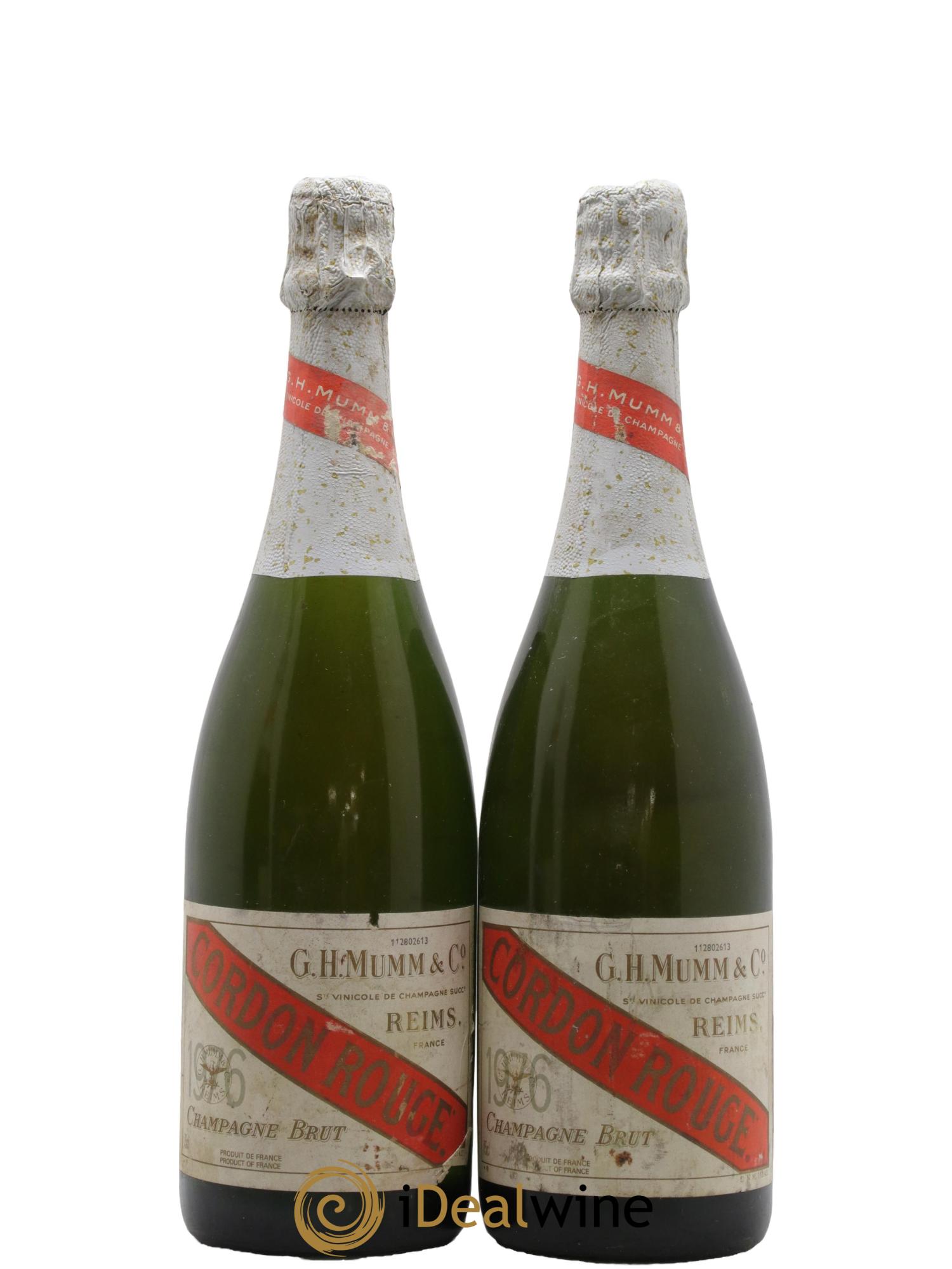 Cordon Rouge Mumm 1976 - Lotto di 2 bottiglie - 0