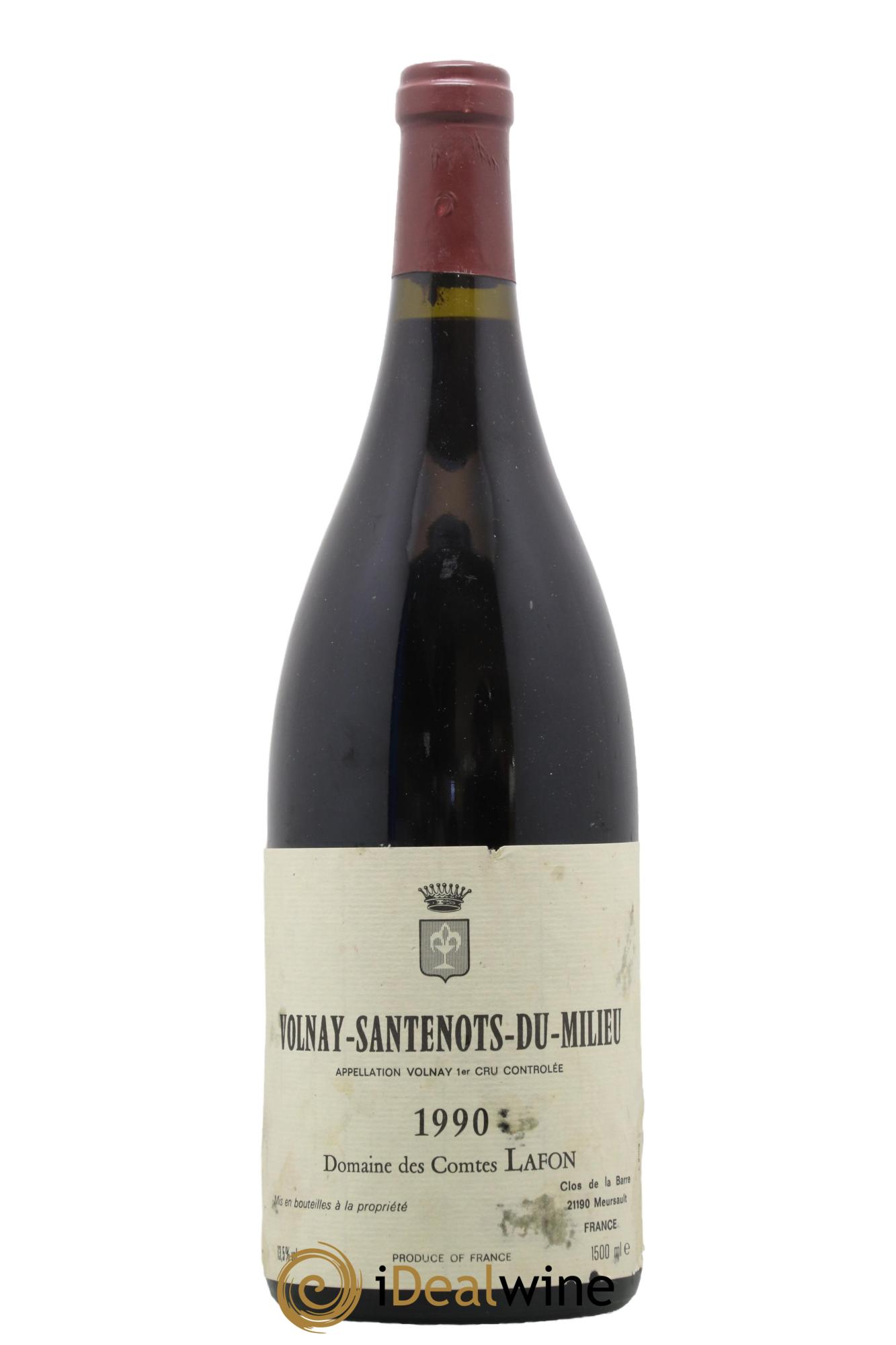 Volnay 1er Cru Santenots du Milieu Comtes Lafon (Domaine des) 1990 - Lot de 1 magnum - 0