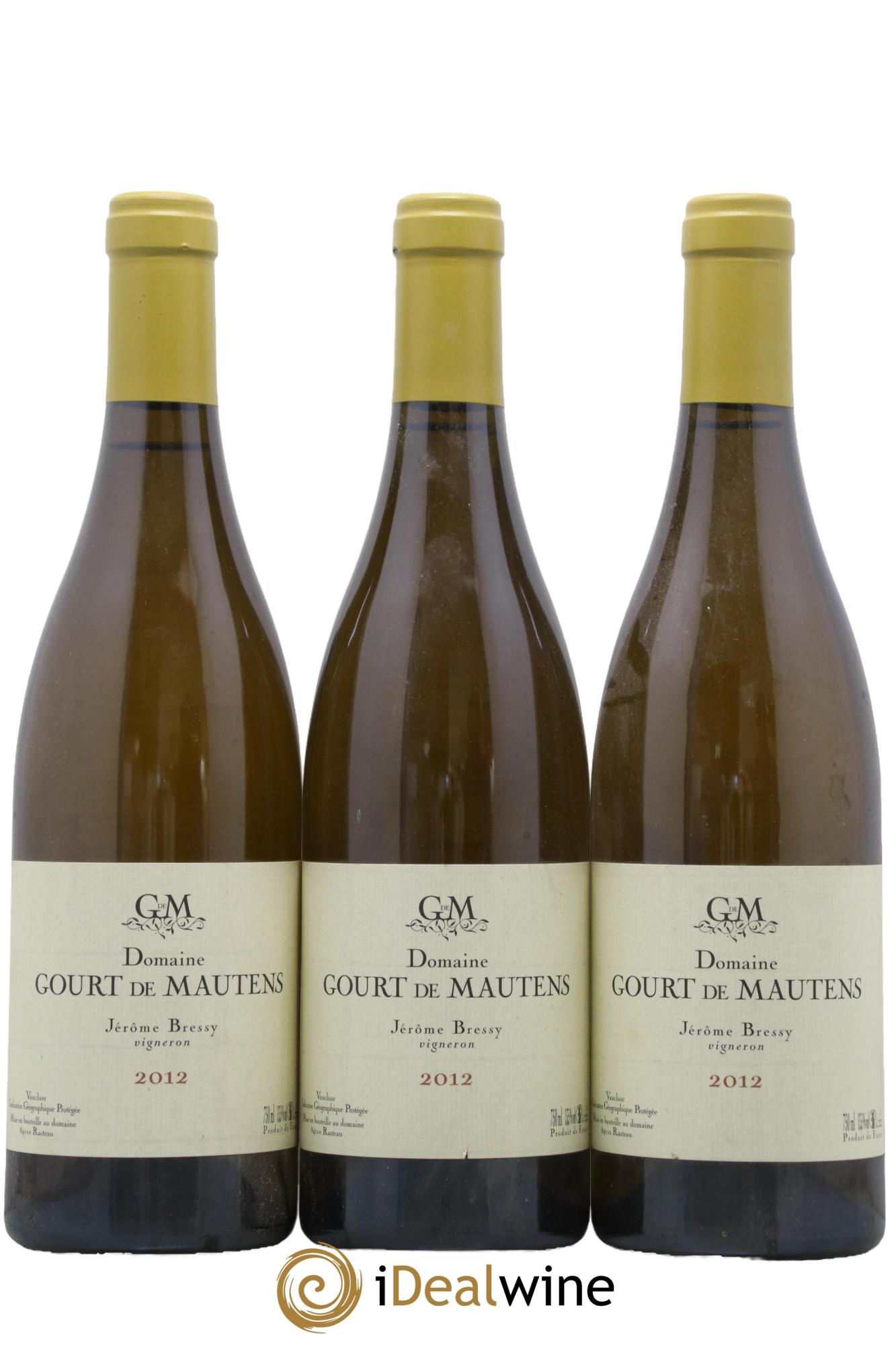 IGP Vaucluse (Vin de Pays de Vaucluse) Domaine Gourt de Mautens - Jérôme Bressy 2012 - Posten von 3 Flaschen - 0