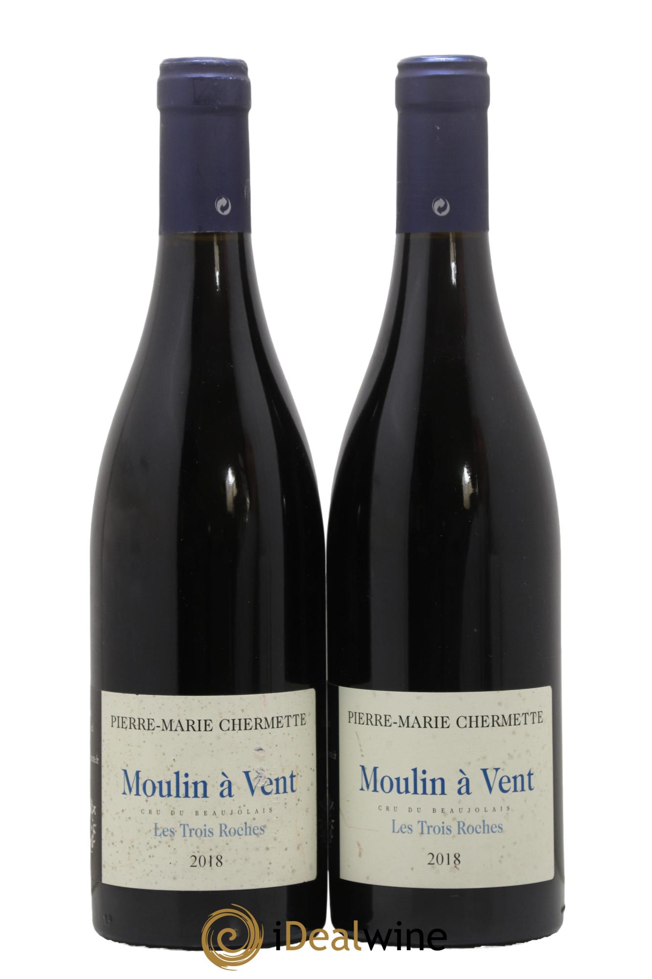 Moulin à Vent Les Trois Roches Domaine du Vissoux - P-M. Chermette  2018 - Lotto di 2 bottiglie - 0