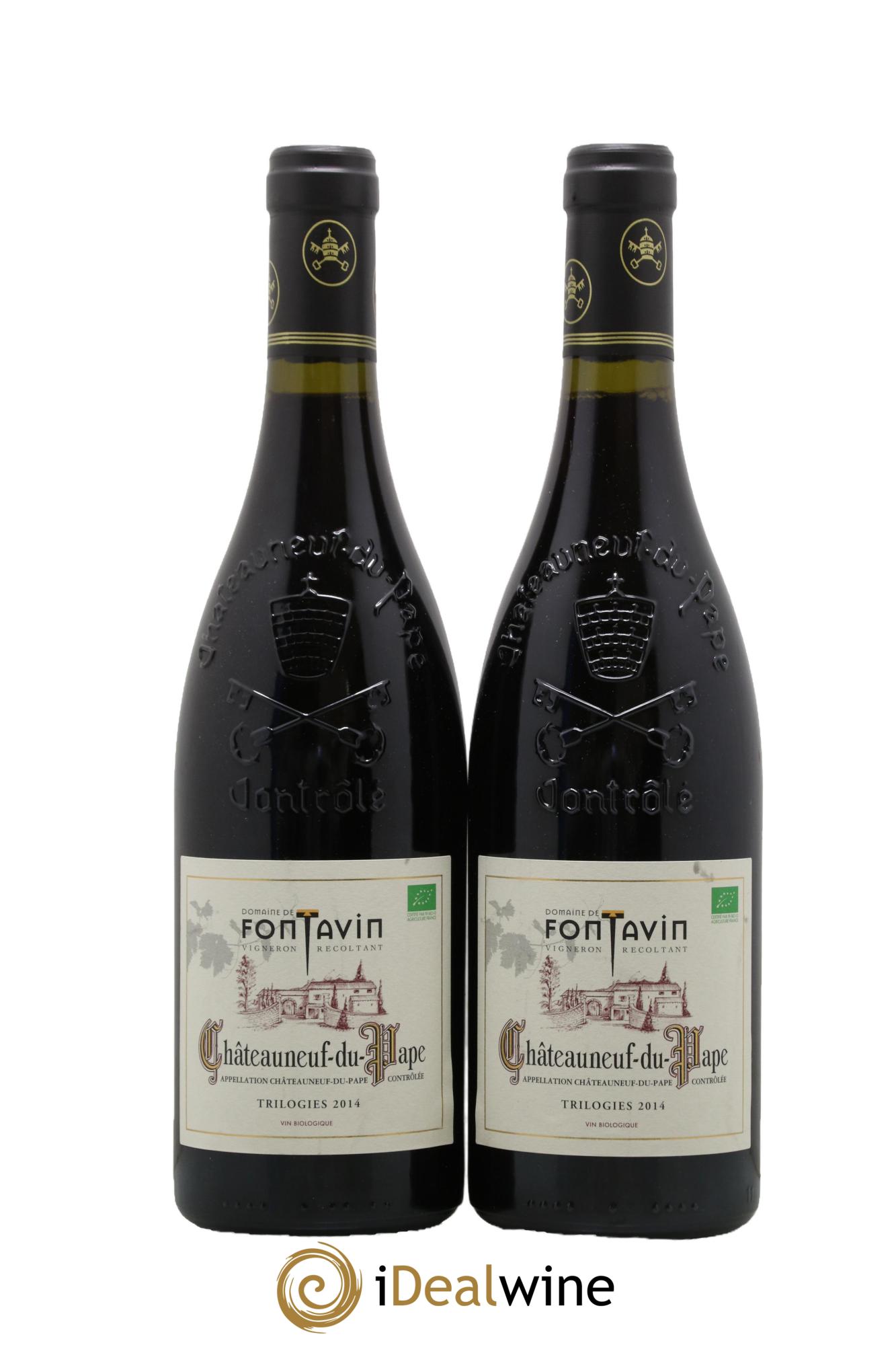 Châteauneuf-du-Pape Trilogies Fontavin 2014 - Lotto di 2 bottiglie - 0