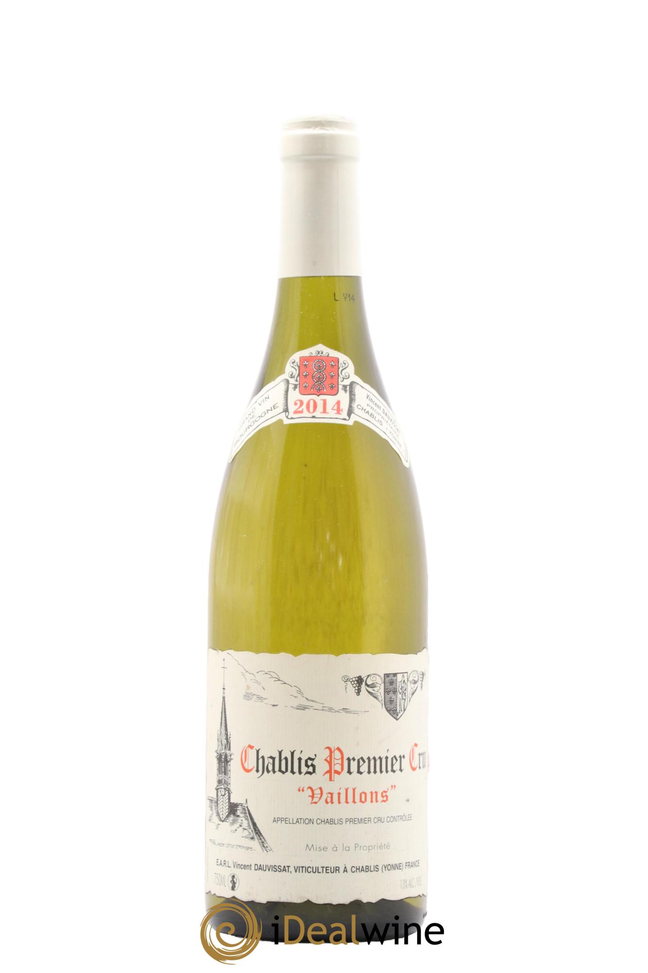 Chablis 1er Cru Vaillons Vincent Dauvissat (Domaine) 2014 - Lot of 1 bottle - 0