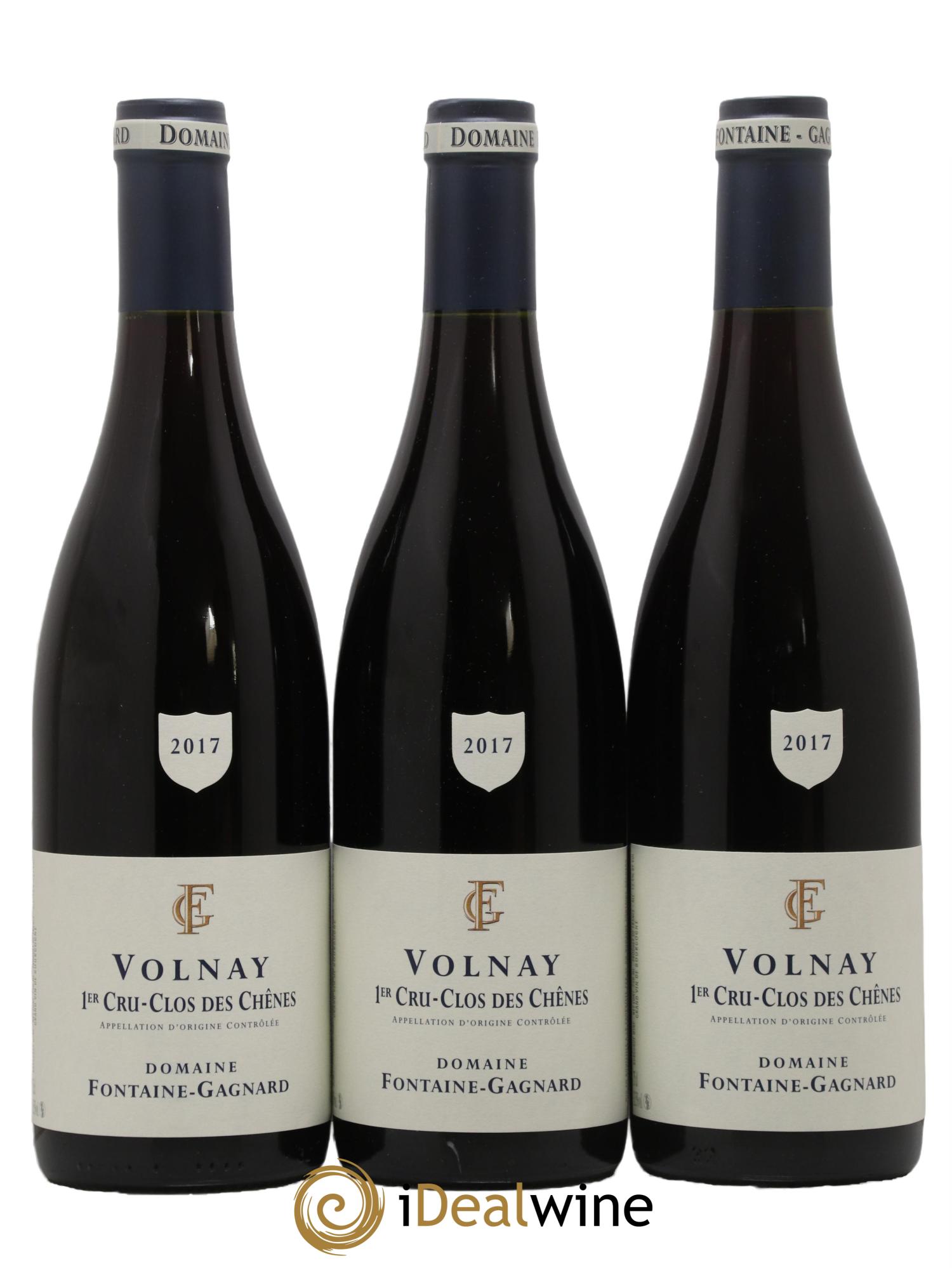 Volnay 1er Cru Clos des Chênes Domaine Fontaine-Gagnard 2017 - Lot de 3 bouteilles - 0