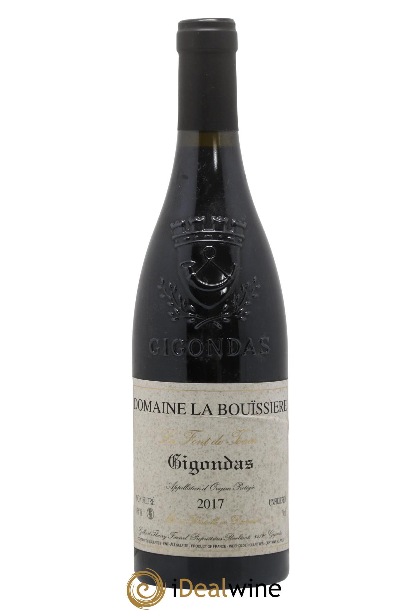 Gigondas La Font de Tonin La Bouïssière  2017 - Posten von 1 Flasche - 0