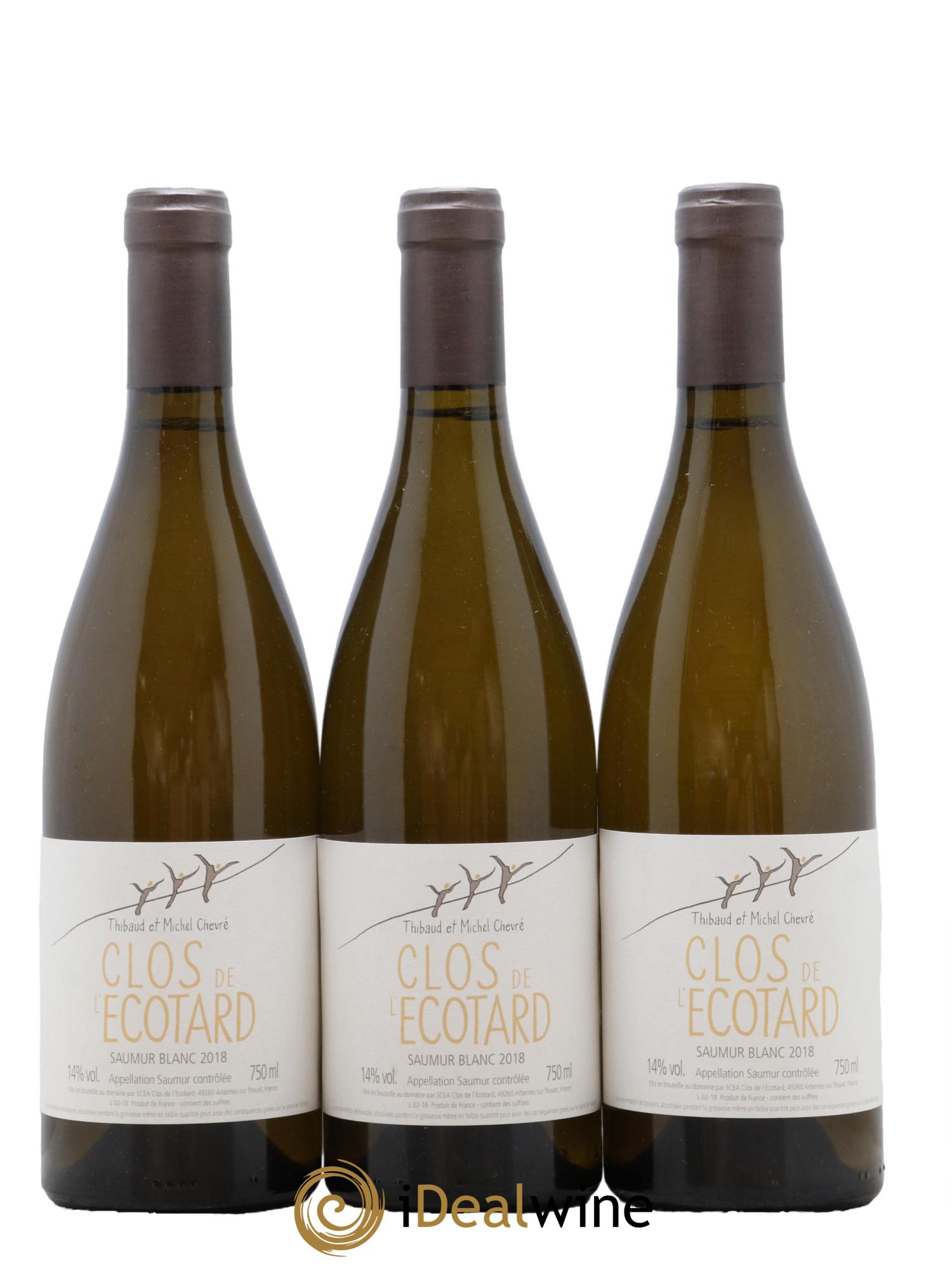 Saumur Clos de l'Ecotard 2018 - Lot de 3 bouteilles - 0