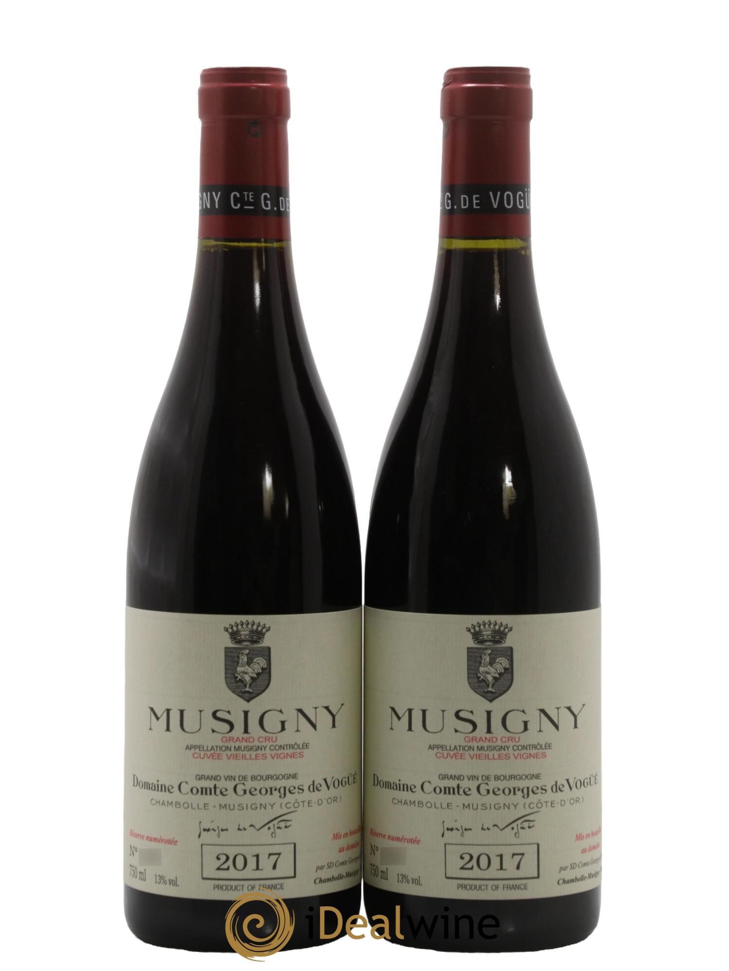 Musigny Grand Cru Cuvée Vieilles Vignes Comte Georges de Vogüé 2017 - Posten von 2 Flaschen - 0