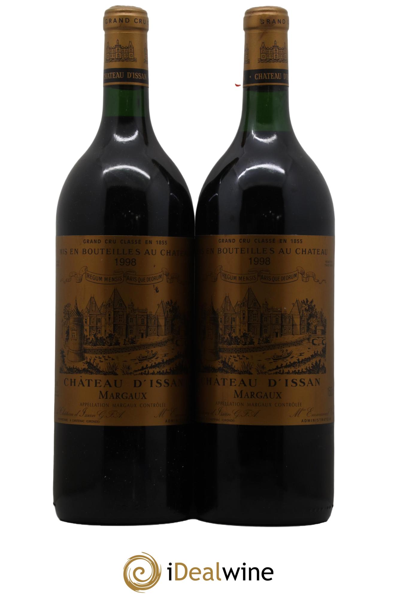 Château d'Issan 3ème Grand Cru Classé  1998 - Lot de 2 magnums - 0