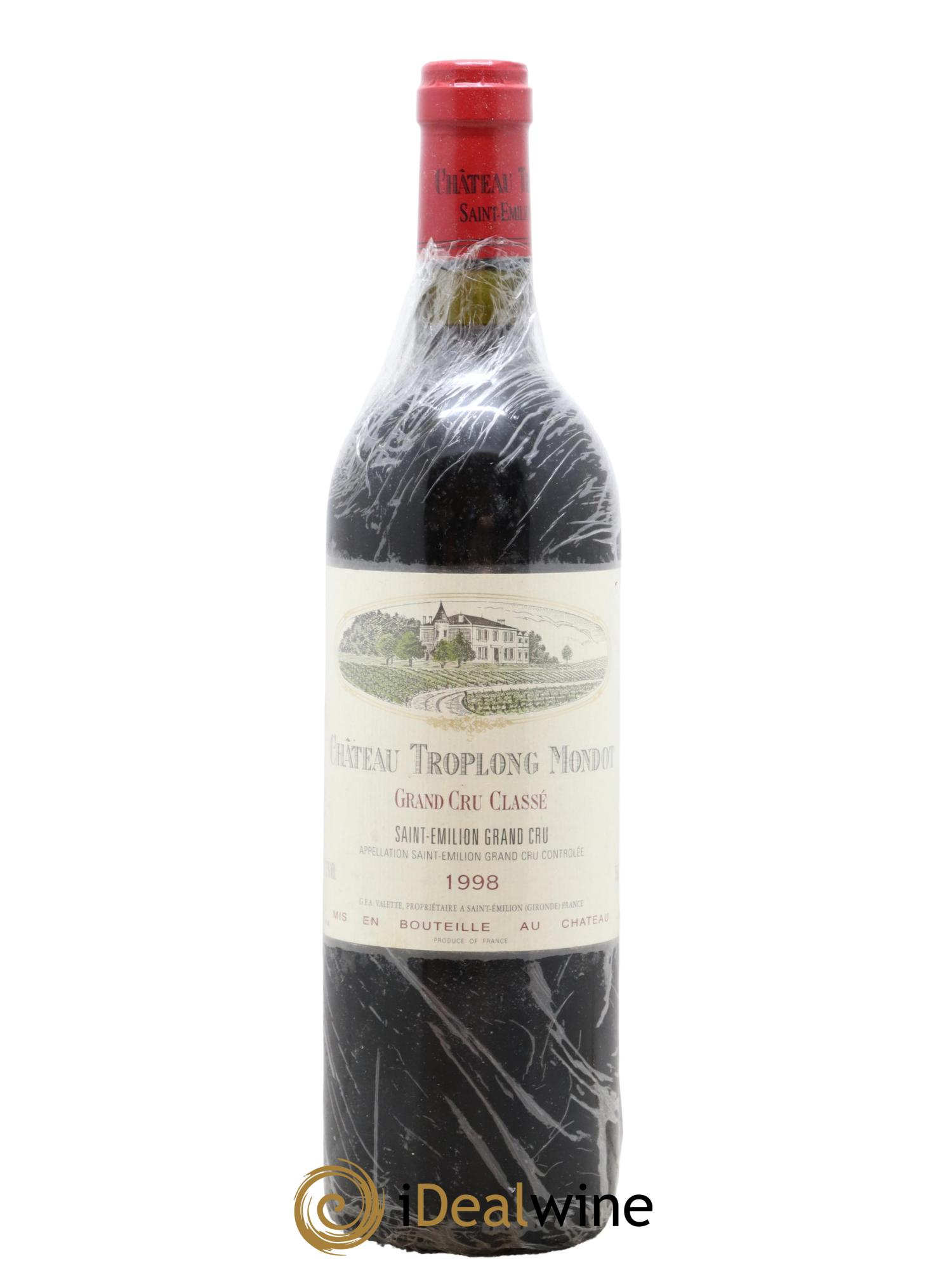 Château Troplong Mondot 1er Grand Cru Classé B  1998 - Lotto di 1 bottiglia - 0