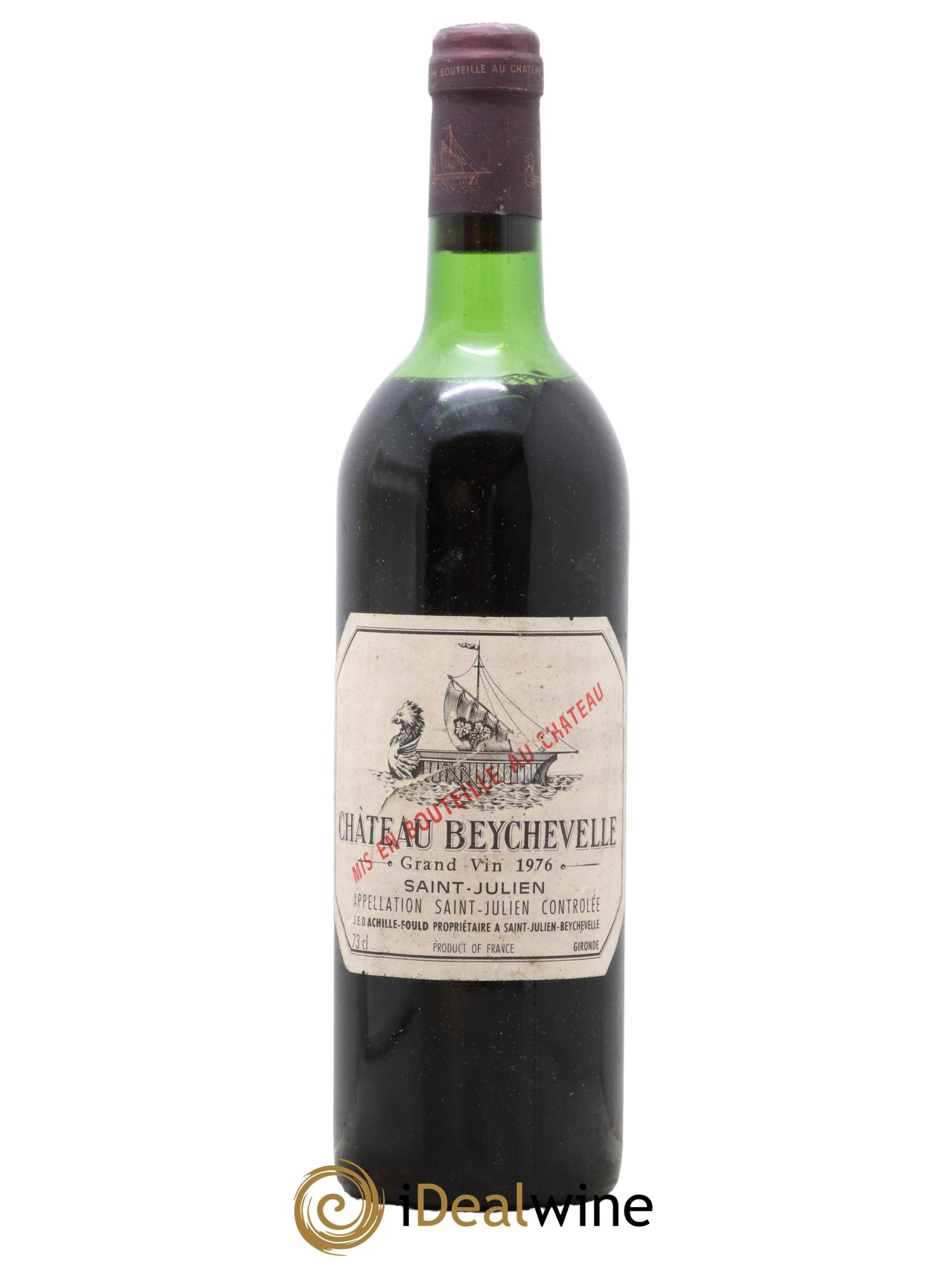 Château Beychevelle 4ème Grand Cru Classé 1976 - Lot de 1 bouteille - 0