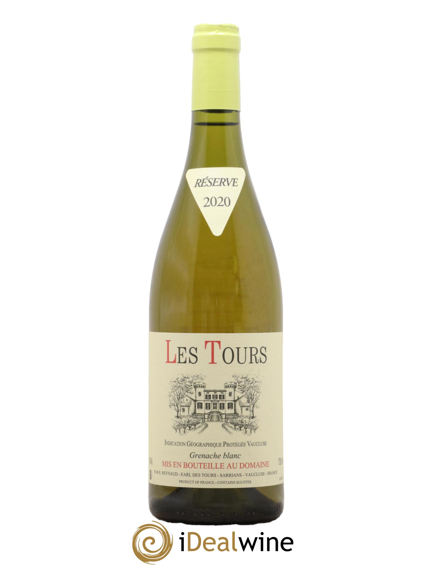 IGP Vaucluse (Vin de Pays de Vaucluse) Les Tours Grenache Blanc Emmanuel Reynaud 2020 - Lotto di 1 bottiglia - 0