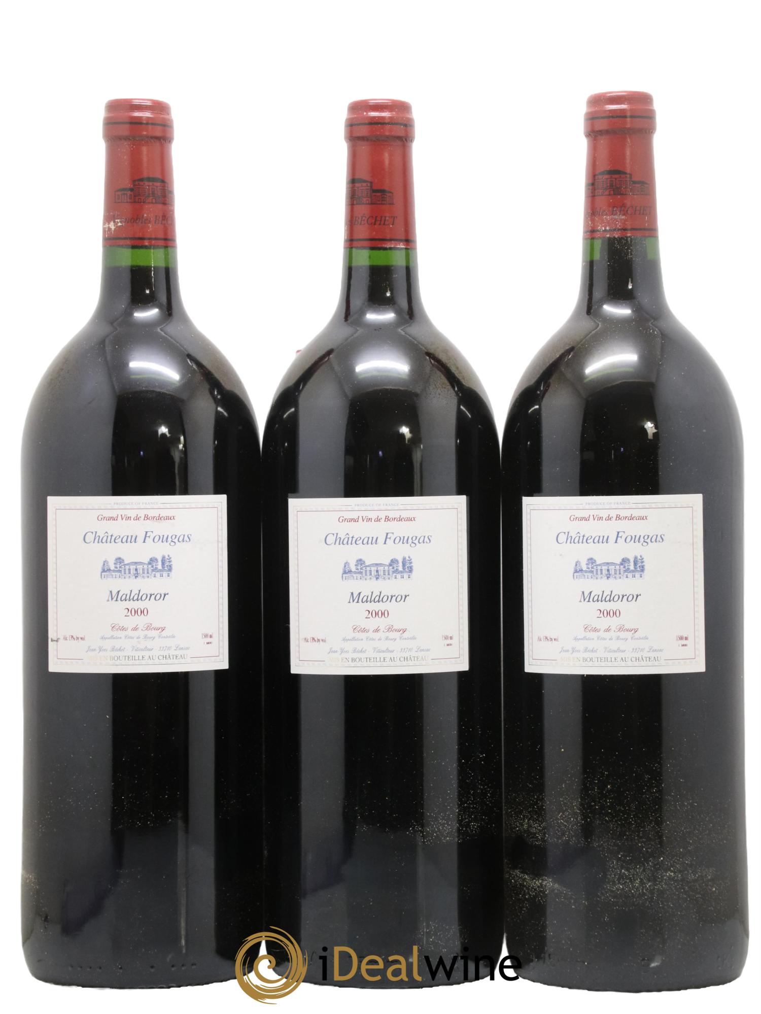 Château Fougas Maldoror 2000 - Lot of 6 magnums - 2