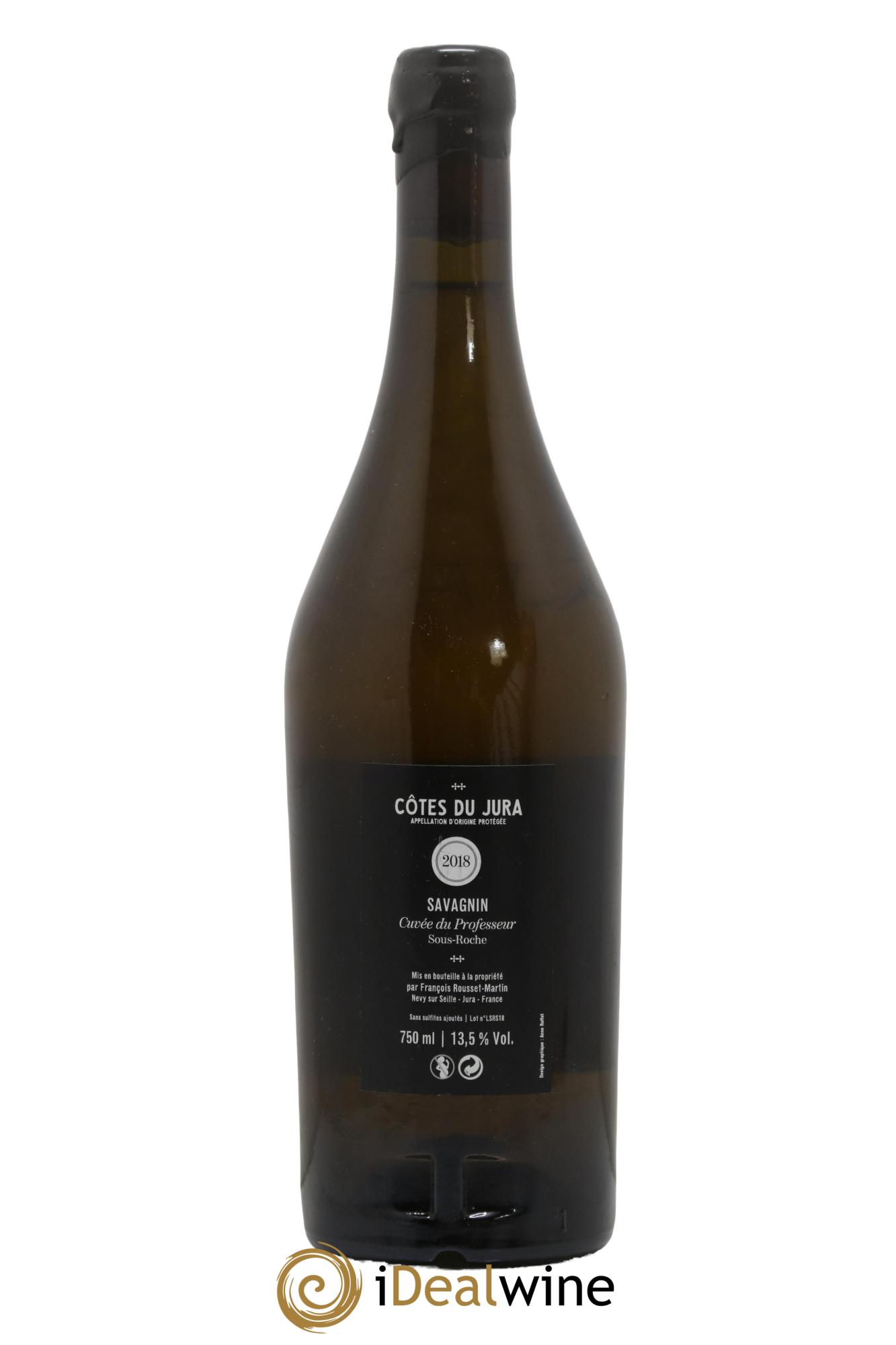 Côtes du Jura Savagnin Cuvée du Professeur François Rousset Martin 2018 - Lotto di 1 bottiglia - 1