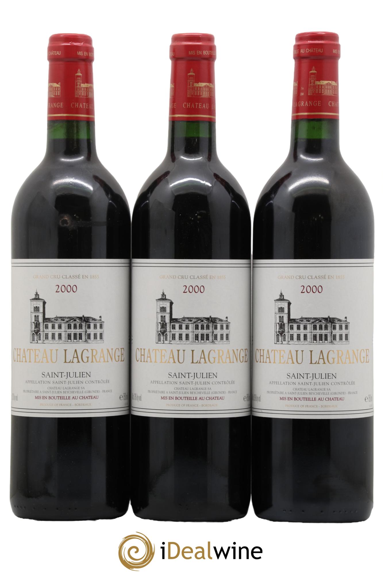 Château Lagrange 3ème Grand Cru Classé 2000 - Lot of 3 bottles - 0