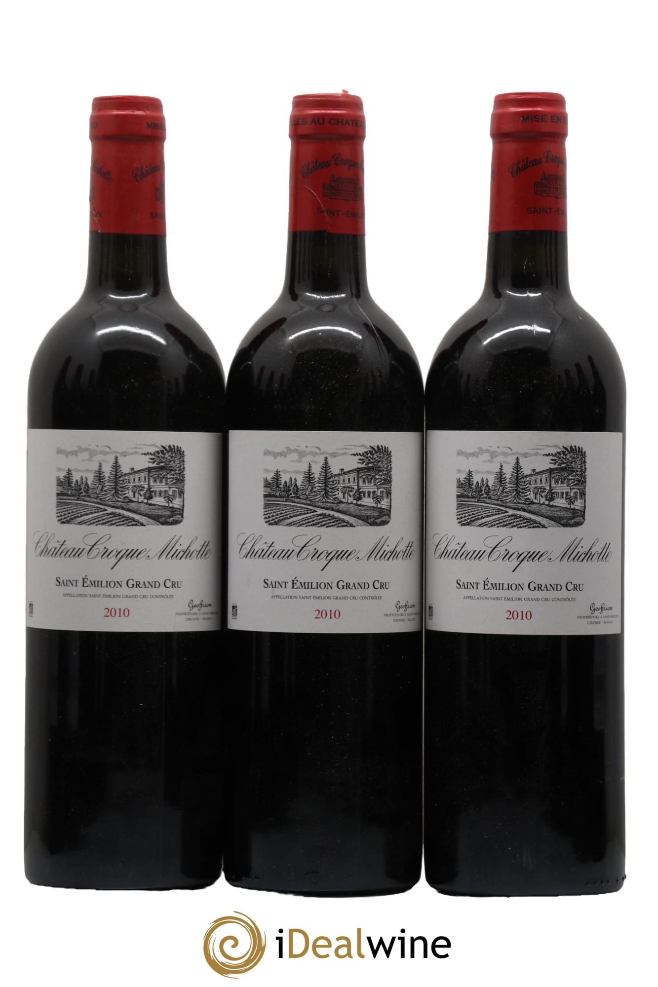 Château Croque Michotte 2010 - Lot de 12 bouteilles - 1