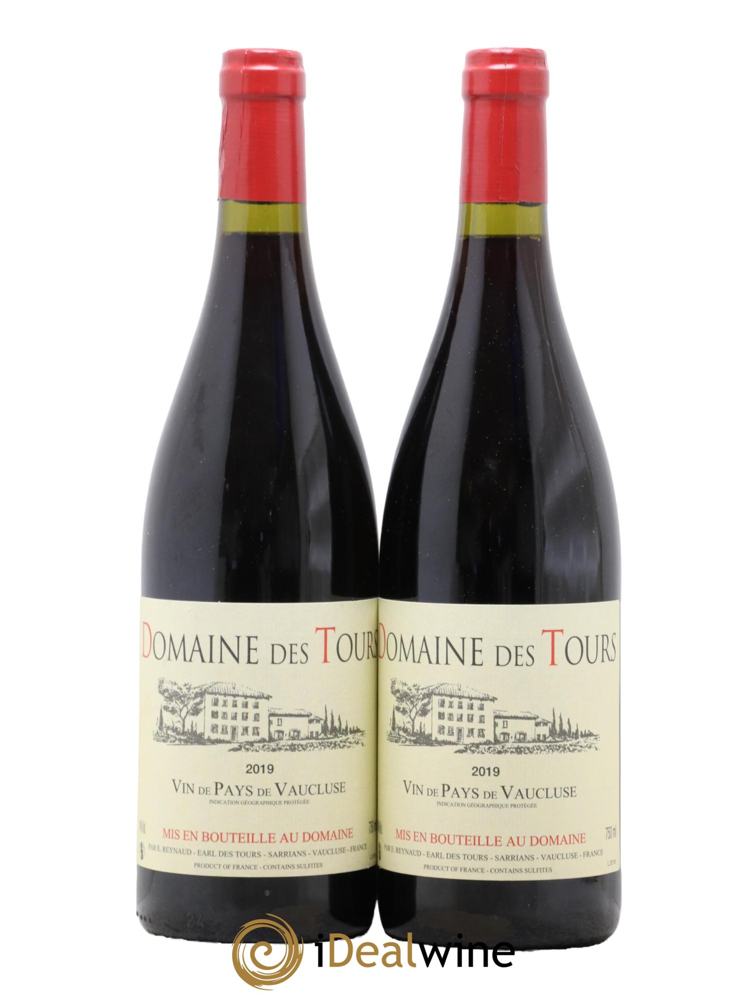 IGP Vaucluse (Vin de Pays de Vaucluse) Domaine des Tours Emmanuel Reynaud 2019 - Lot de 2 bouteilles - 0