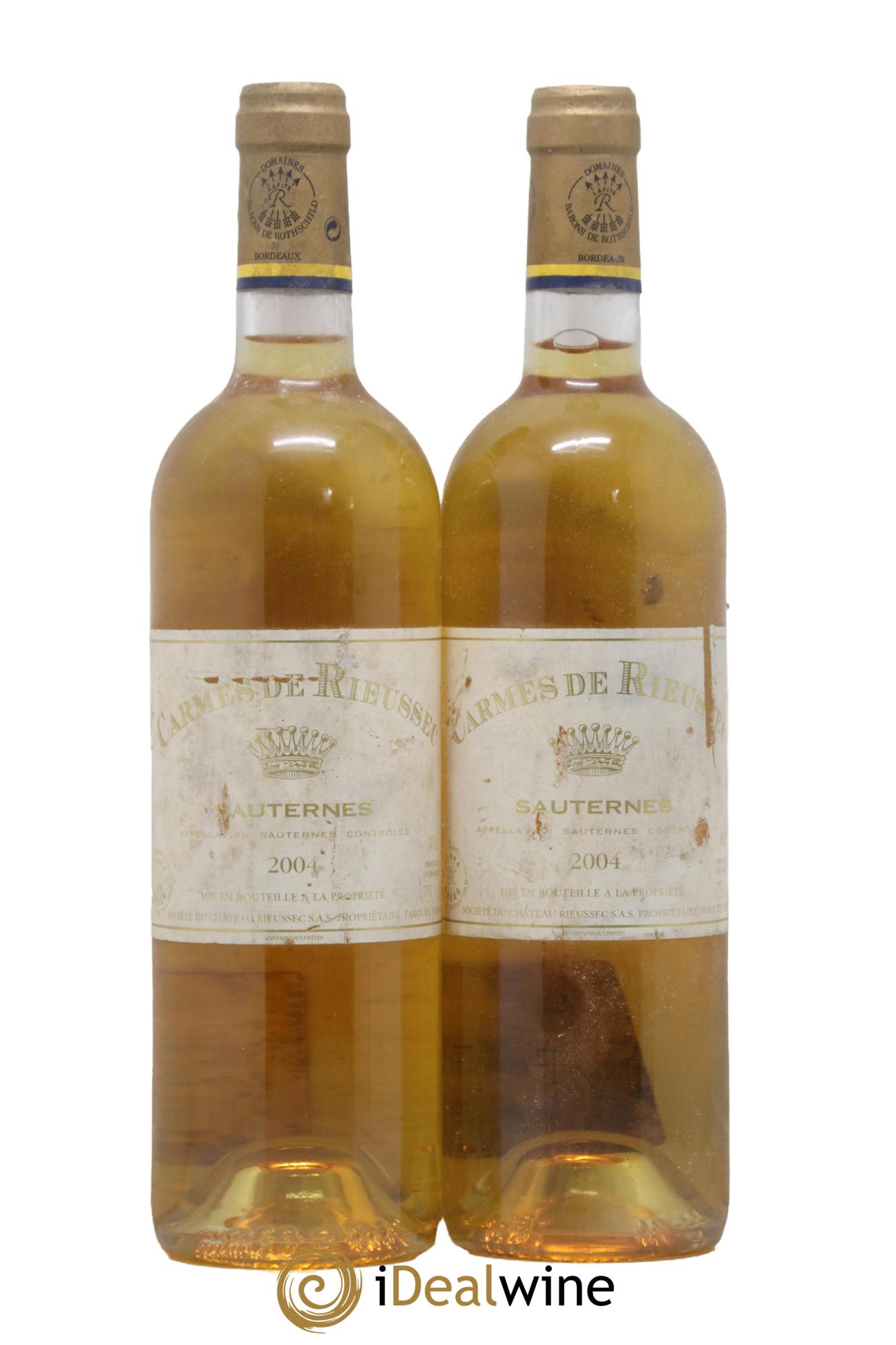 Carmes de Rieussec 2004 - Posten von 2 Flaschen - 0