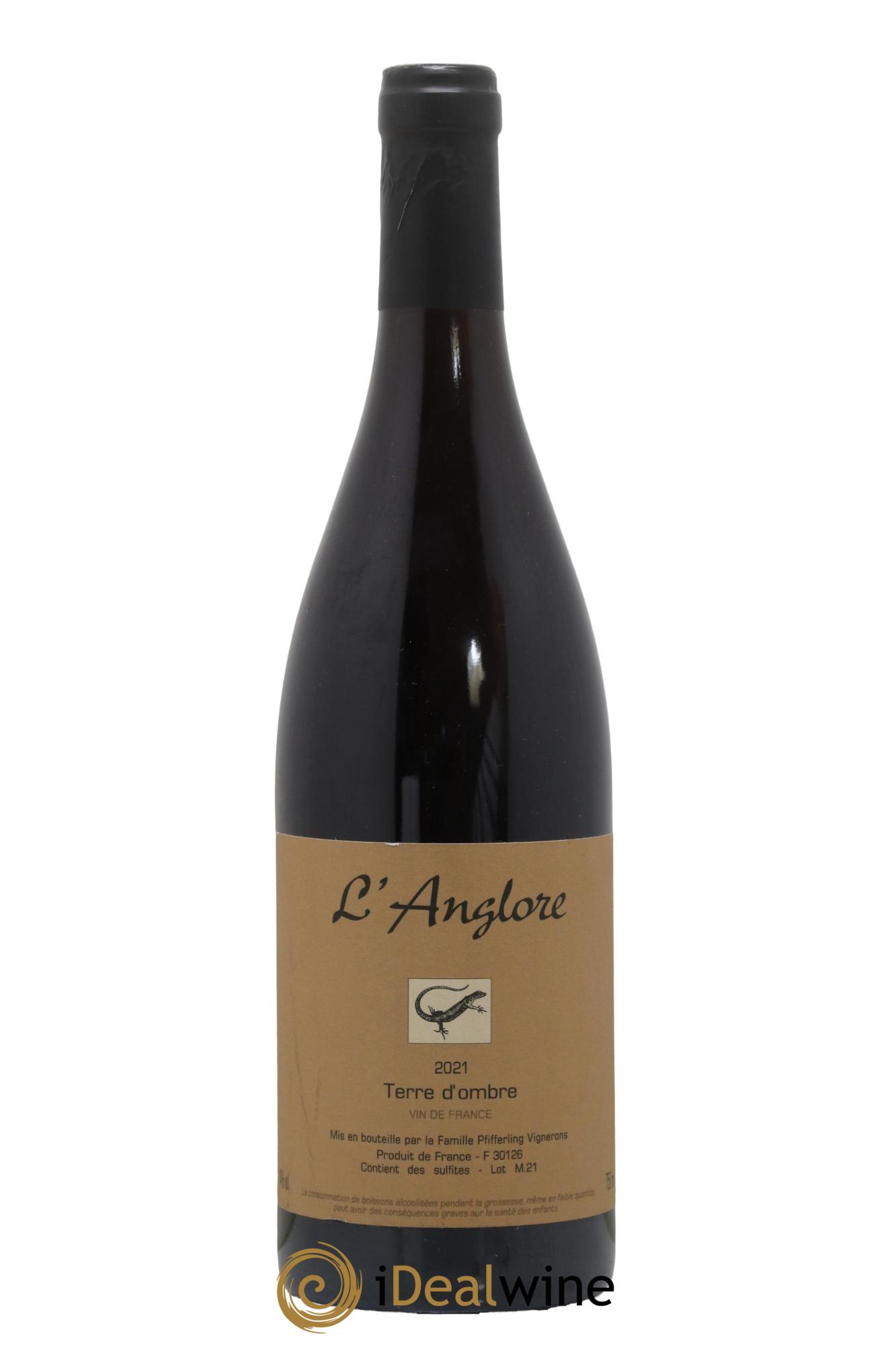 Vin de France Terre d'Ombre L'Anglore  2021 - Lot de 1 bouteille - 0