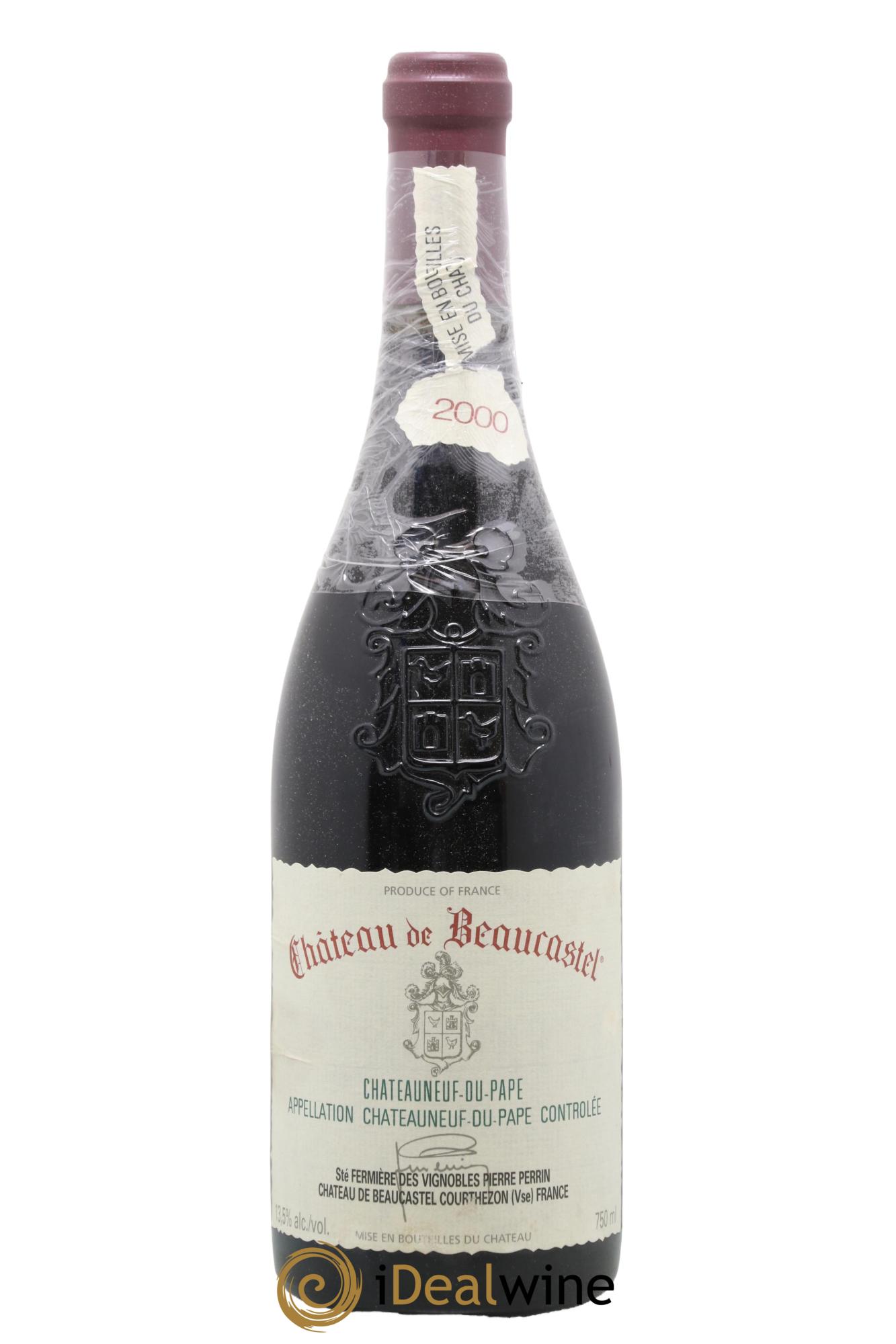 Châteauneuf-du-Pape Château de Beaucastel Famille Perrin  2000 - Lotto di 1 bottiglia - 0