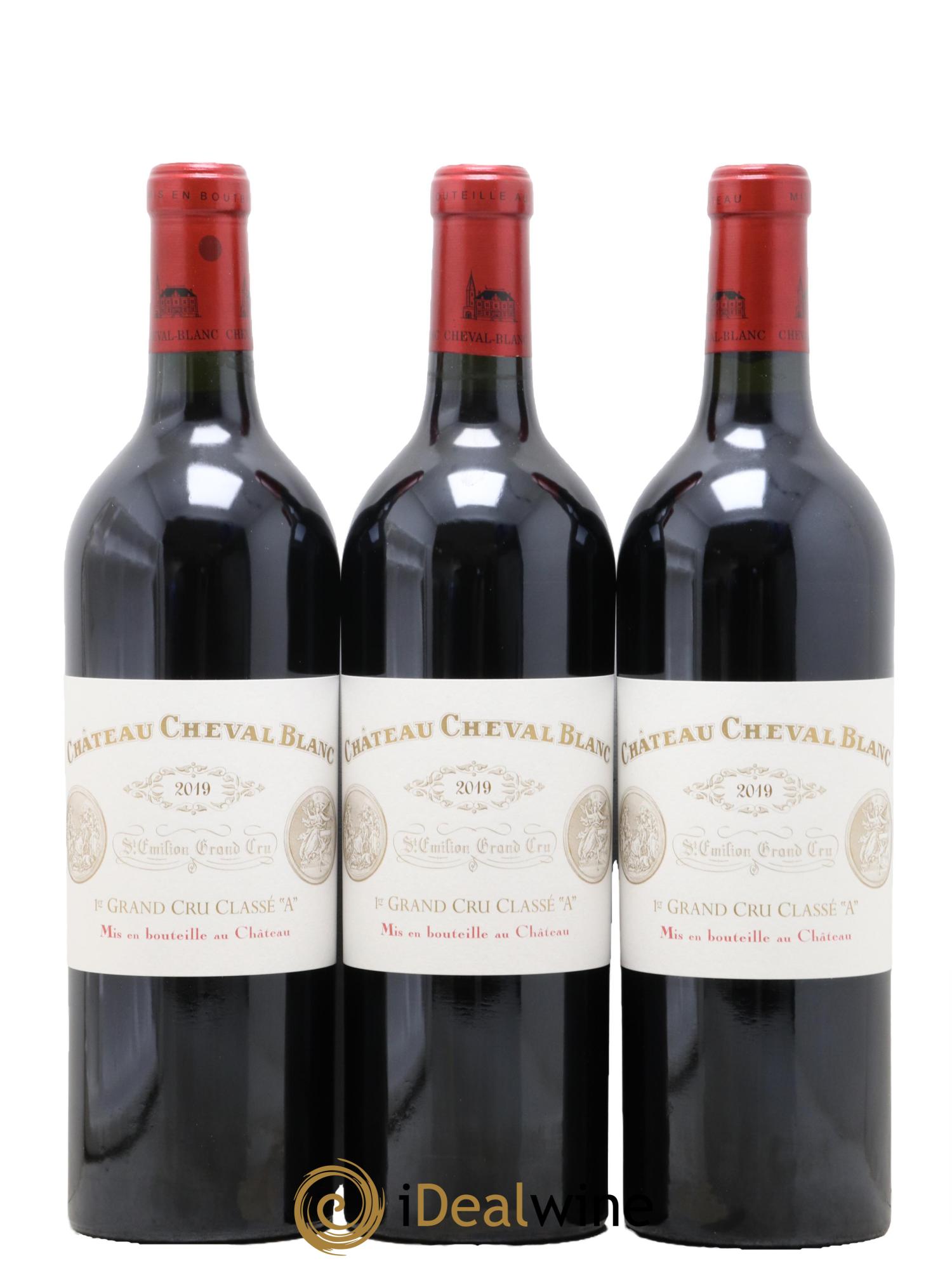 Château Cheval Blanc 1er Grand Cru Classé A 2019 - Lot de 3 bouteilles - 0