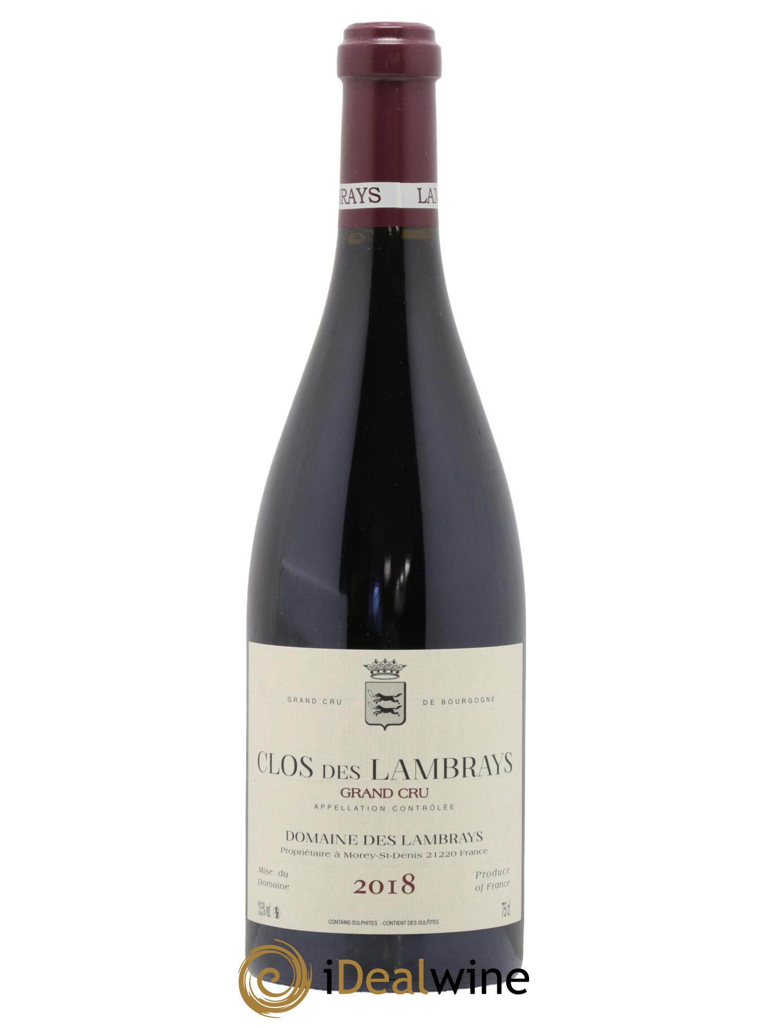 Clos des Lambrays Grand Cru Domaine des Lambrays 2018 - Lotto di 1 bottiglia - 0