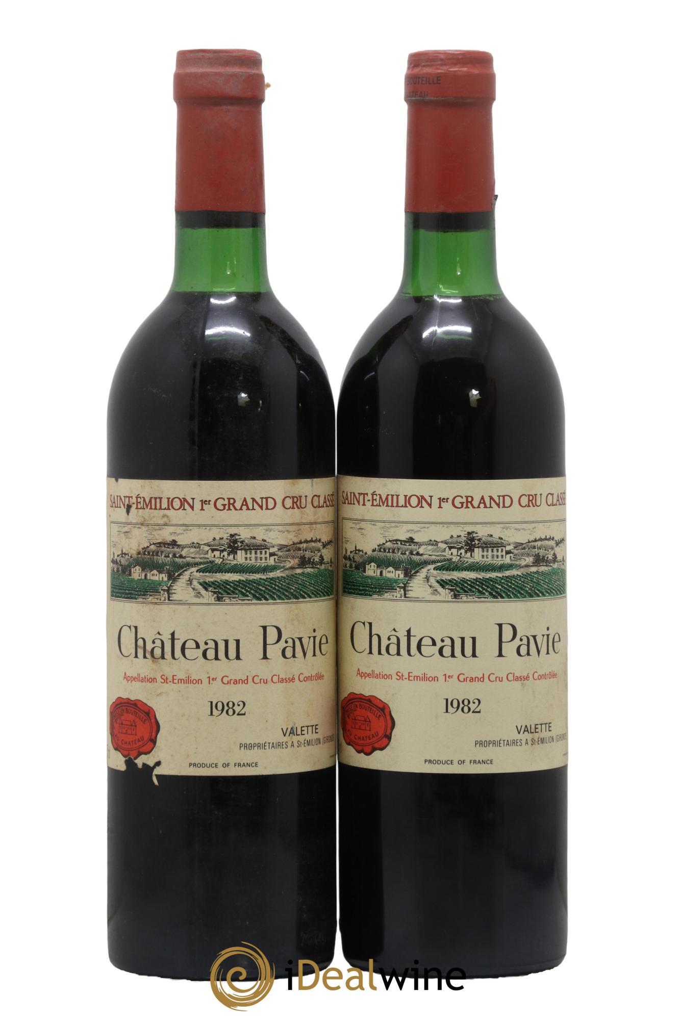 Château Pavie 1er Grand Cru Classé A  1982 - Lot de 2 bouteilles - 0