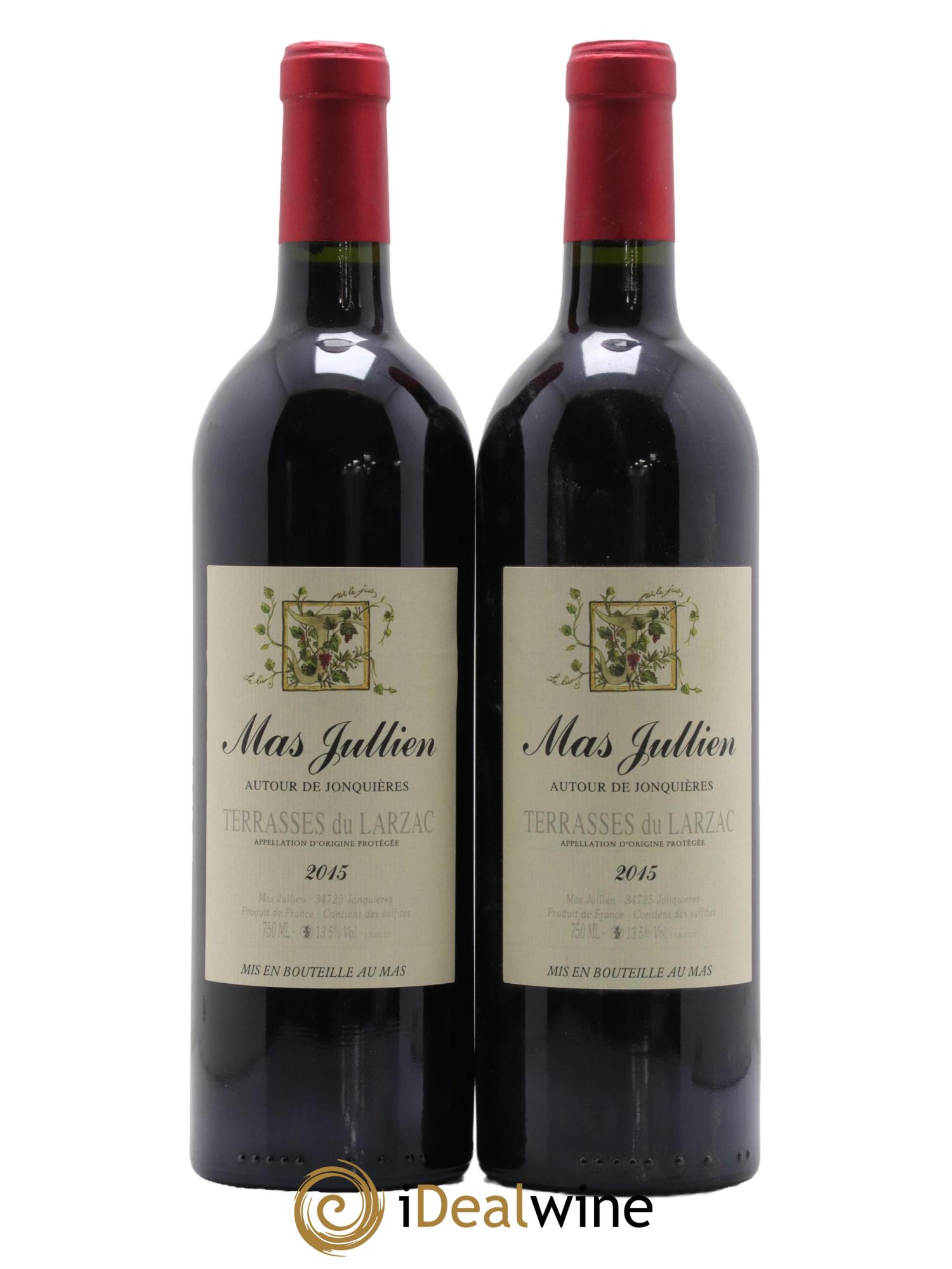 Coteaux du Languedoc - Terrasses du Larzac Mas Jullien  Autour de Jonquières Olivier Jullien 2015 - Lot de 2 bouteilles - 0