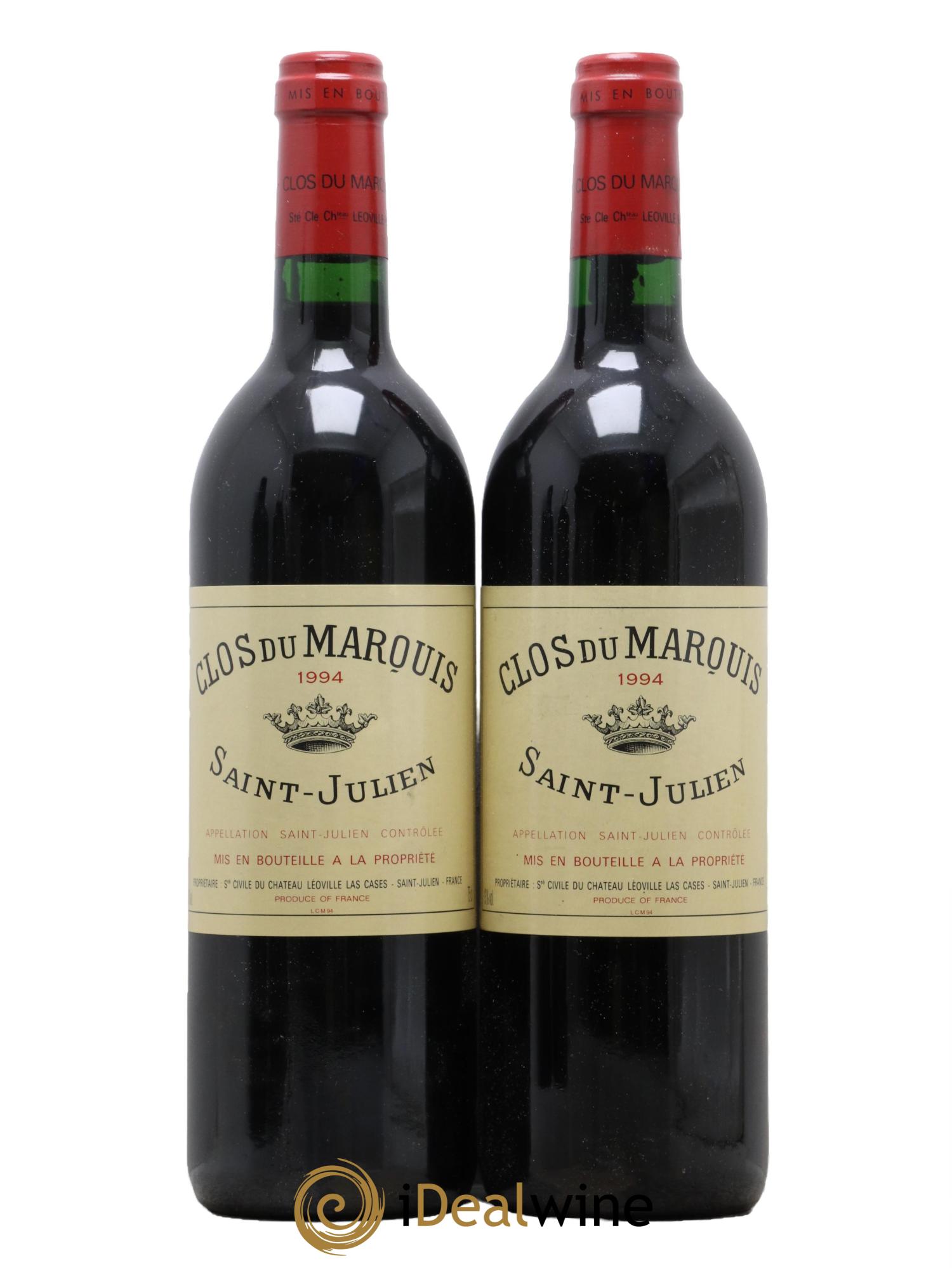 Clos du Marquis 1994 - Lot of 2 bottles - 0