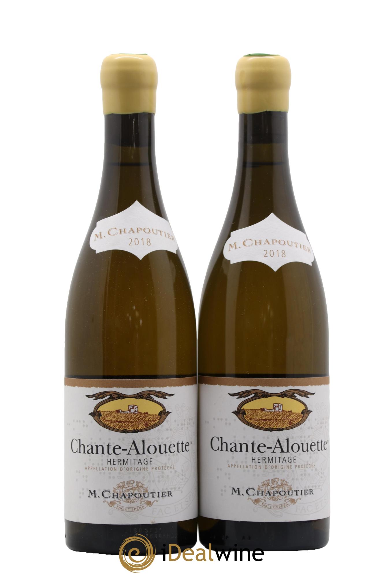 Hermitage Chante Alouette Chapoutier 2018 - Lot of 2 bottles - 0