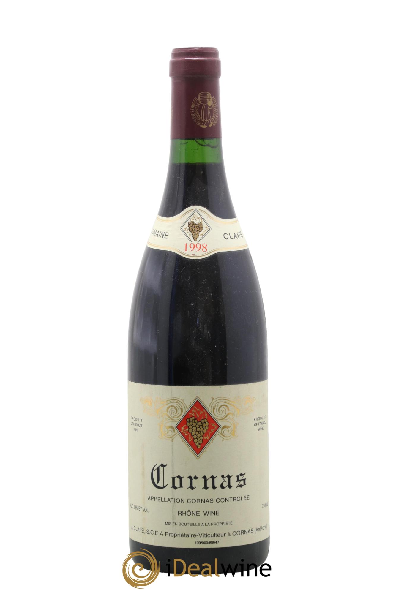 Cornas Auguste Clape 1998 - Lotto di 1 bottiglia - 0