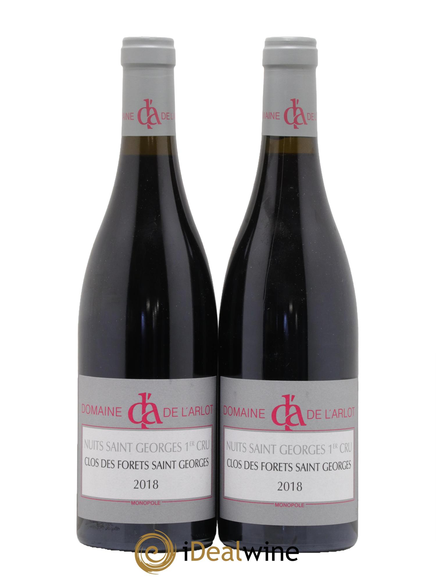 Nuits Saint-Georges 1er Cru Clos des Forêts Saint-Georges Domaine de l'Arlot 2018 - Lot de 2 bouteilles - 0