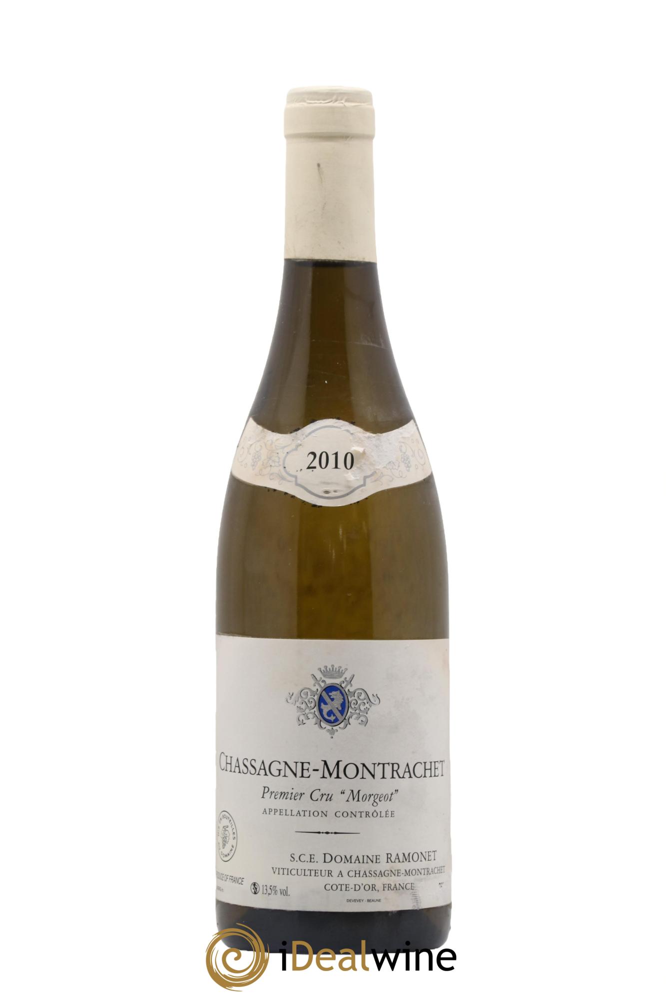 Chassagne-Montrachet 1er Cru Morgeot Ramonet (Domaine) 2010 - Lot of 1 bottle - 0