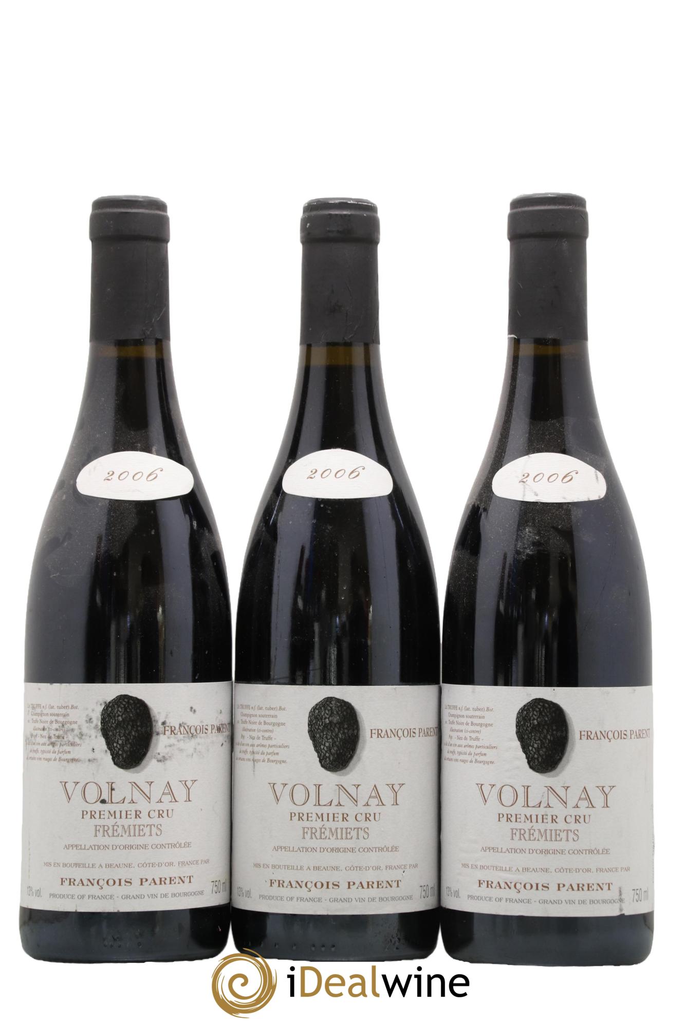 Volnay 1er Cru Fremiets Francois Parent 2006 - Posten von 3 Flaschen - 0