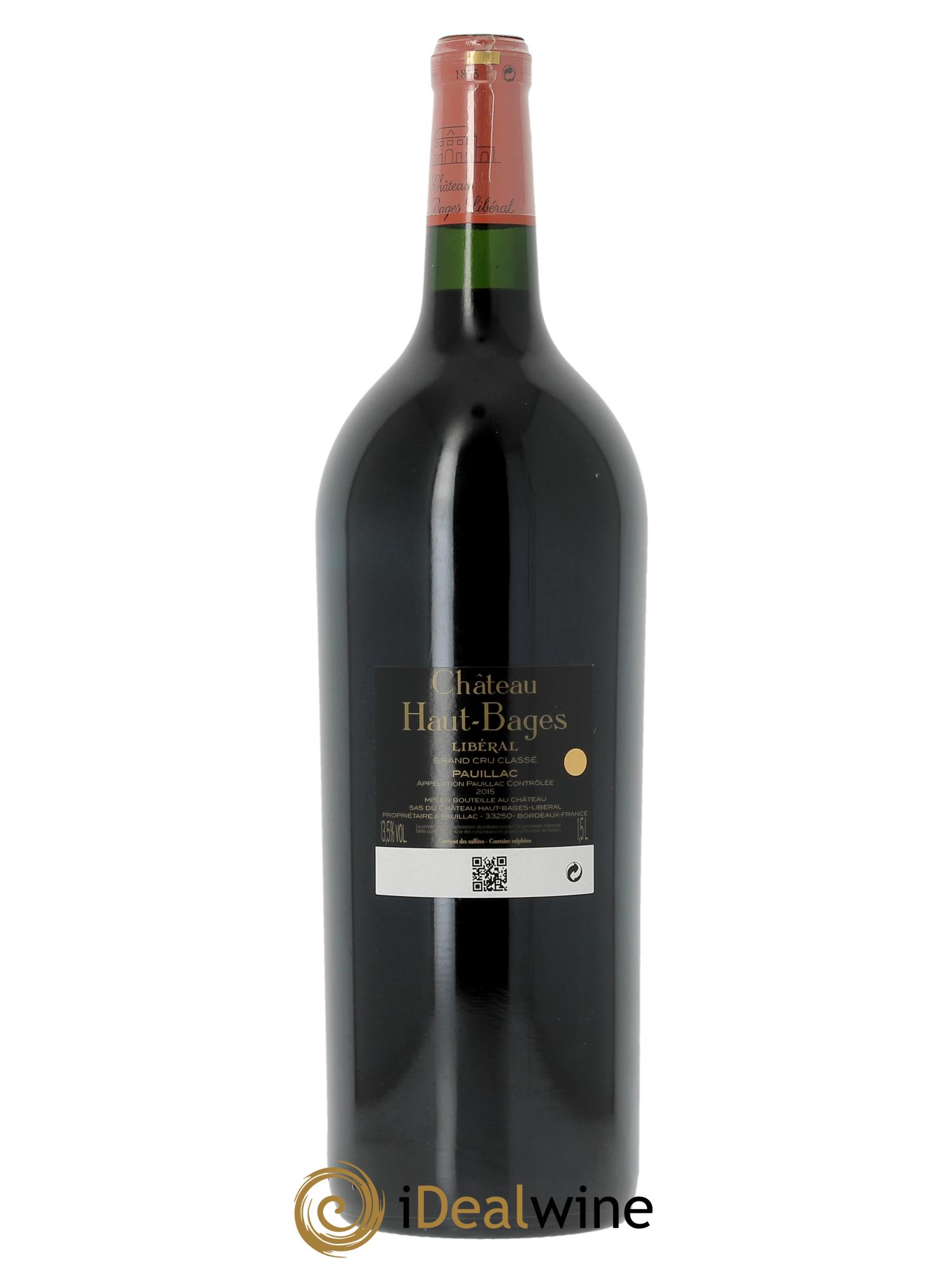 Château Haut Bages Libéral 5ème Grand Cru Classé  2015 - Posten von 1 Magnum - 2