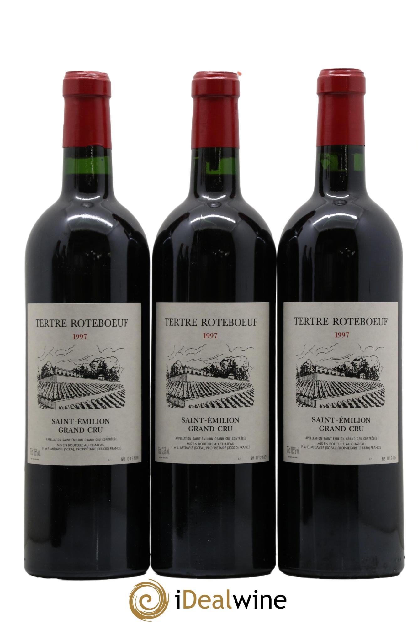 Château Tertre Roteboeuf  1997 - Lot de 3 bouteilles - 0