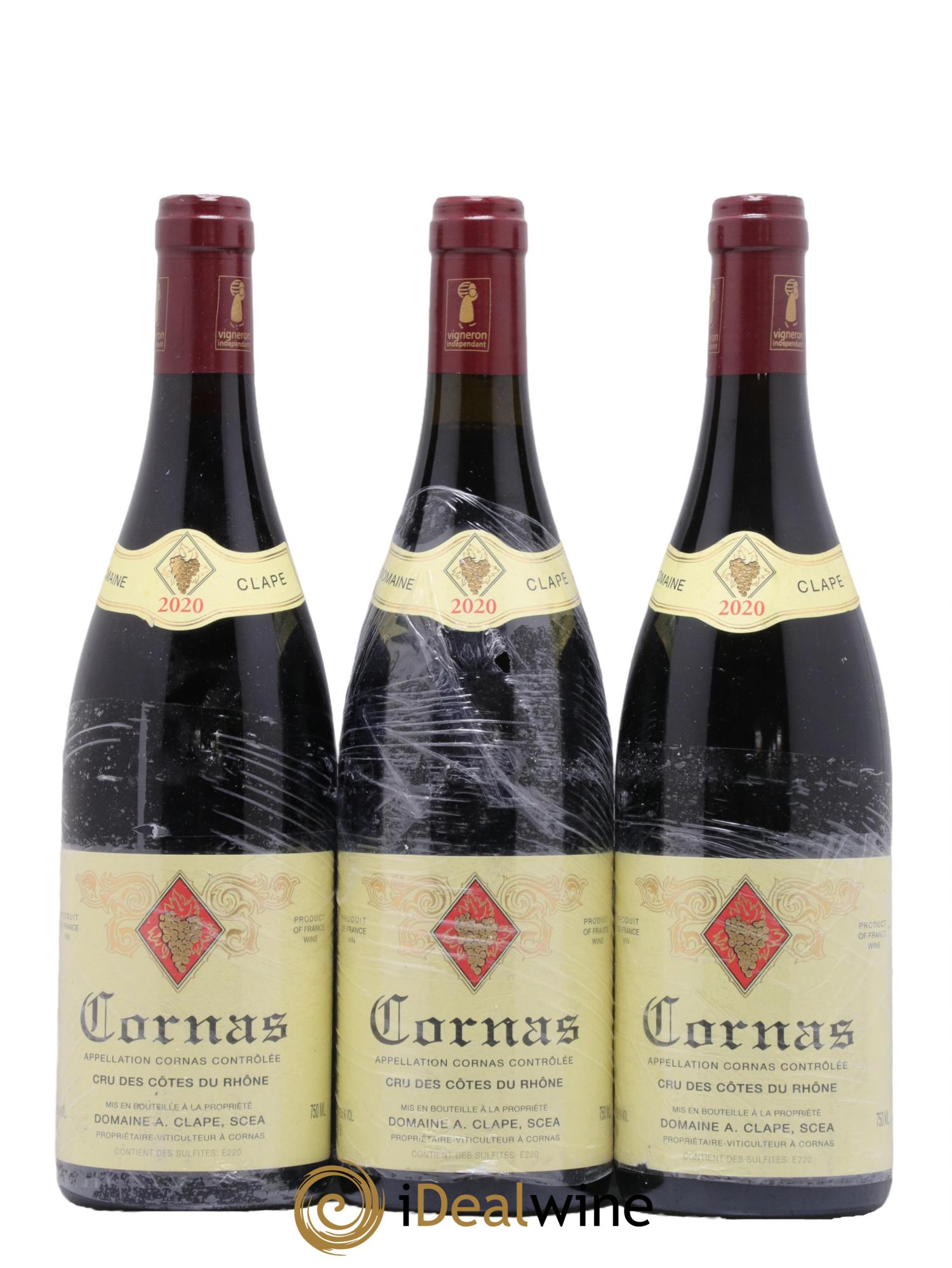 Cornas Auguste Clape  2020 - Lot of 3 bottles - 0