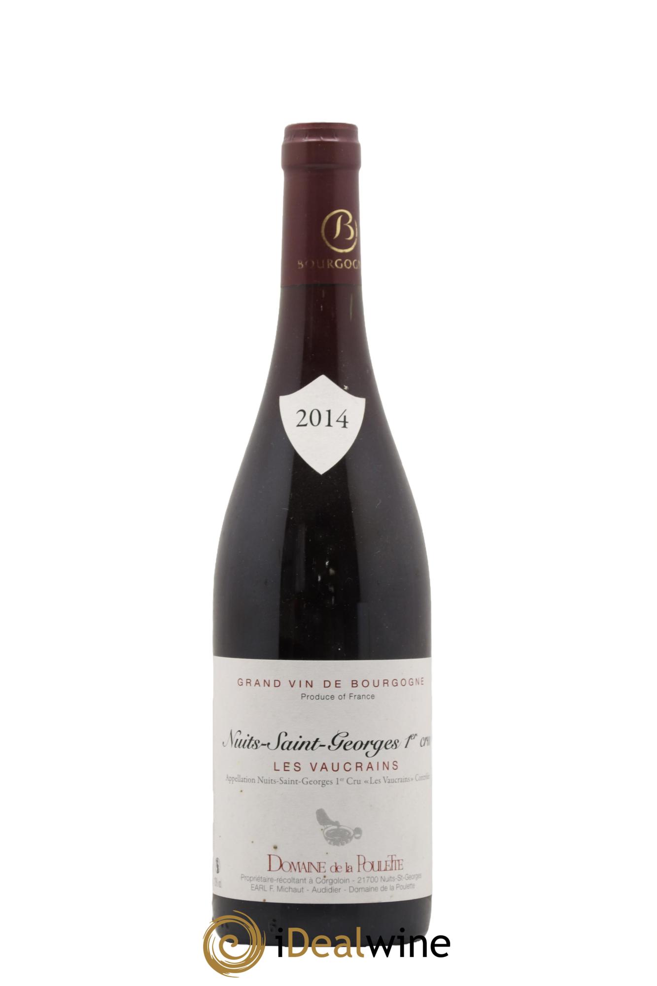 Nuits Saint-Georges 1er Cru Les Vaucrains La poulette Michaut Audidier 2014 - Lot of 1 bottle - 0