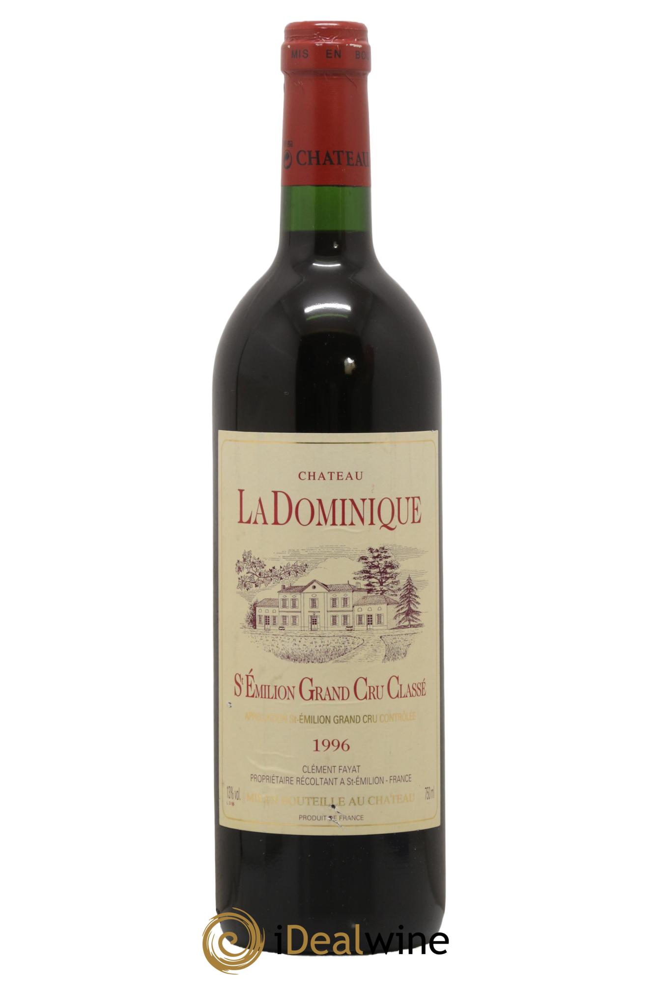 Château la Dominique Grand Cru Classé  1996 - Lot de 1 bouteille - 0